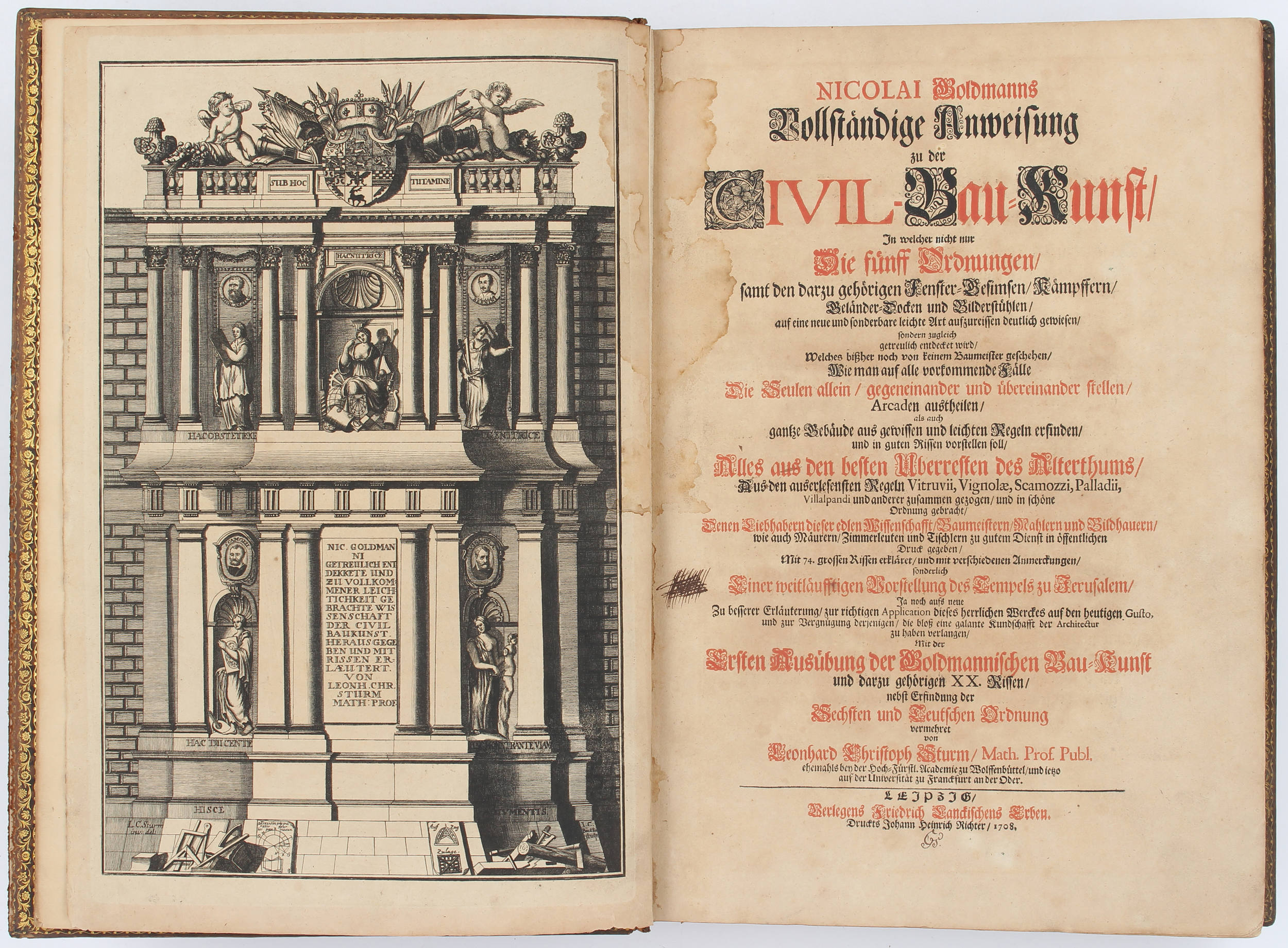Goldmann, Anweisung zu der Civilbaukunst, 1708