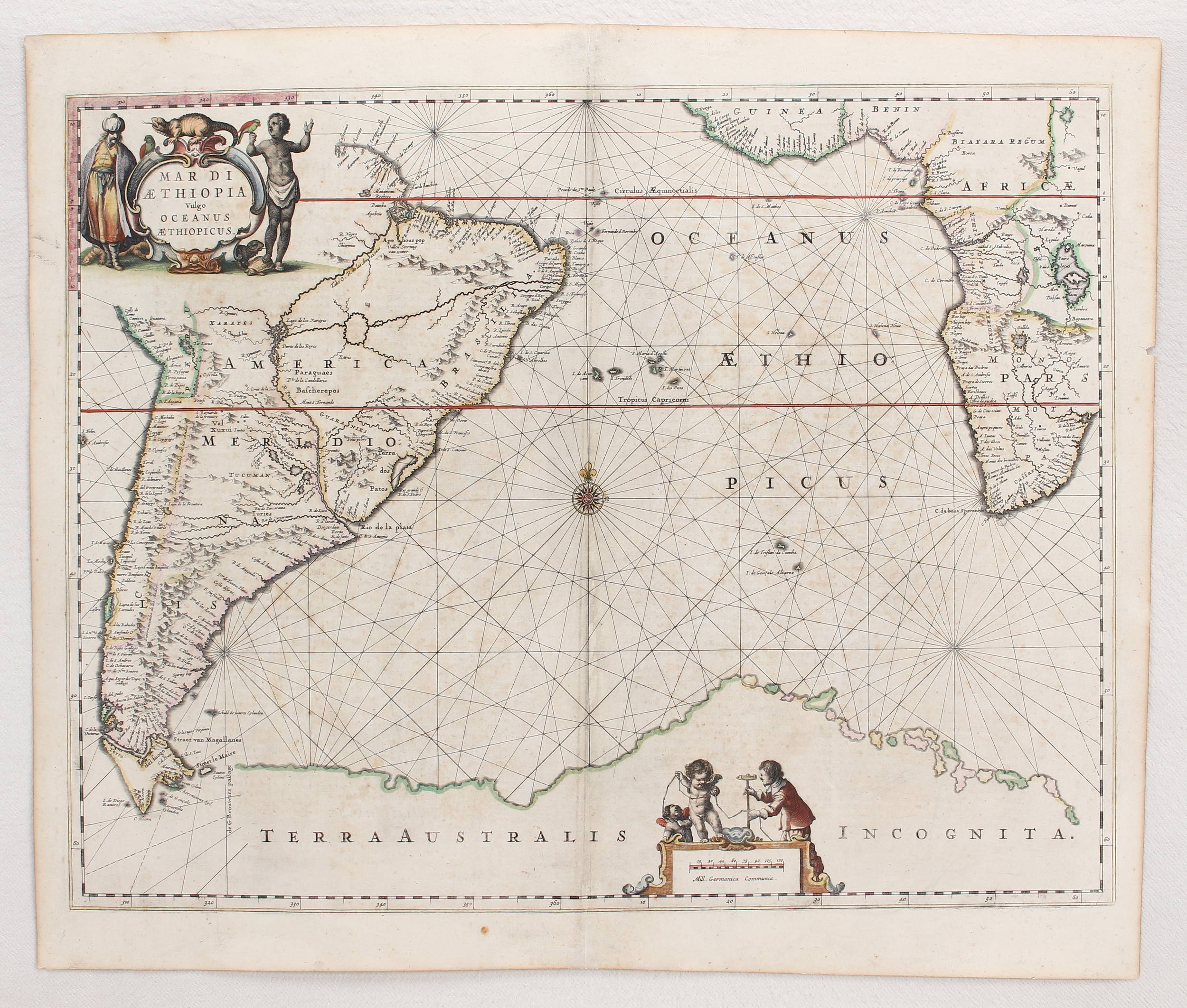 Mar di Aethiopia. (Janssonius) / 4 Bll.