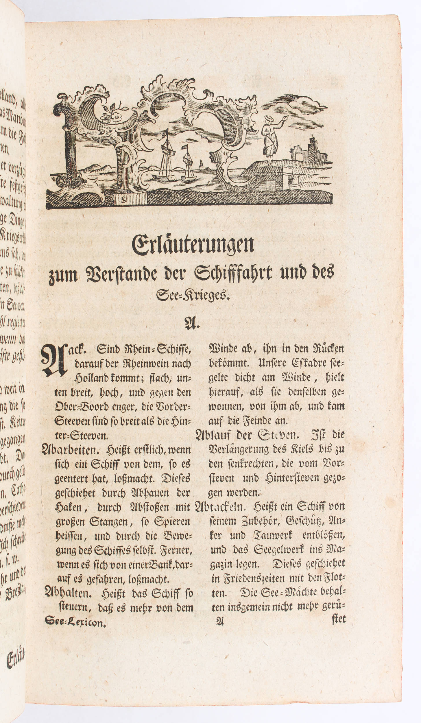 (Groeben), Zum Verstande der Schifffahrt