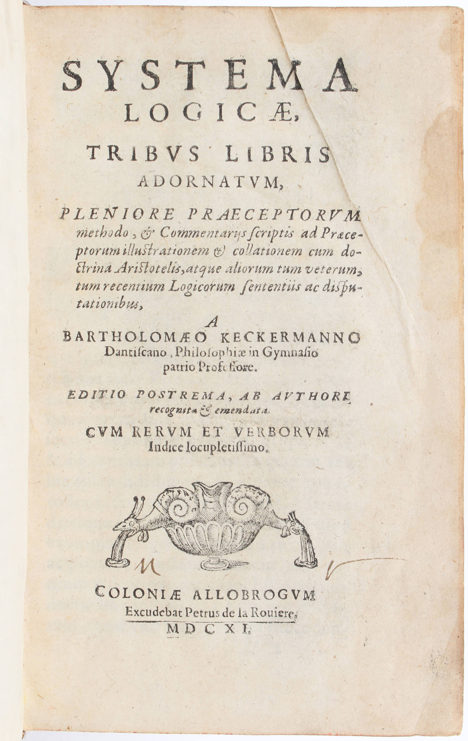Keckermann, Systema logicae