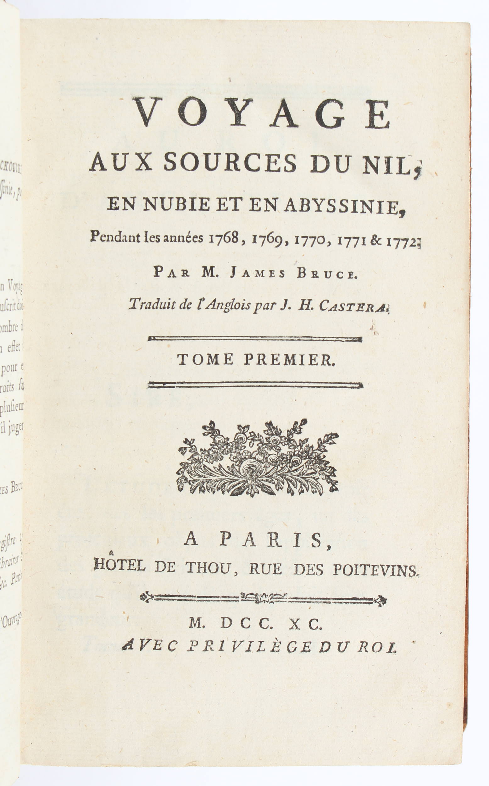 Bruce, Voyage aux sources du Nil. 11 Bde.