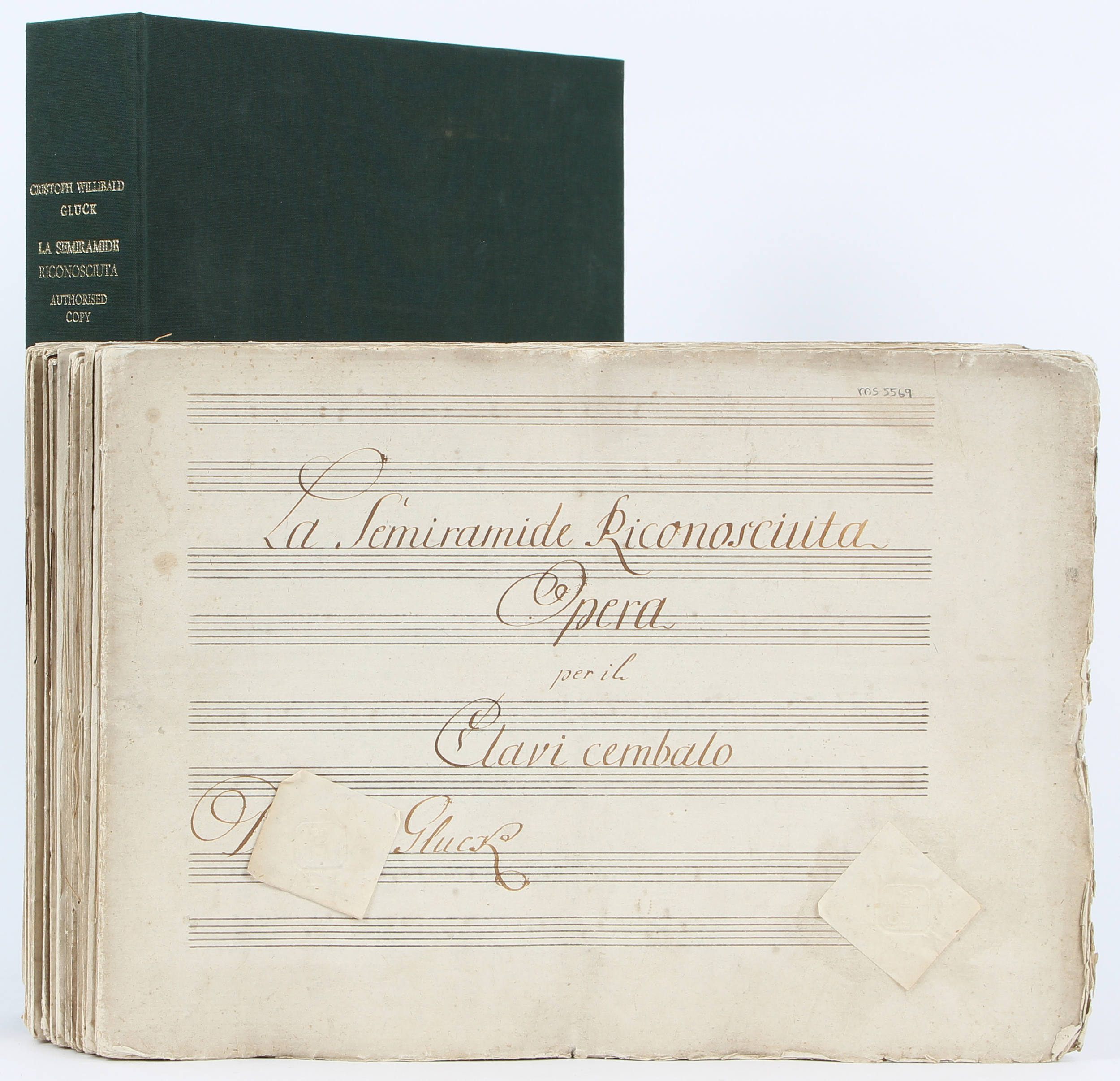 Gluck, La Semiramide reconosciuta. Notenmanuskript um 1760ff