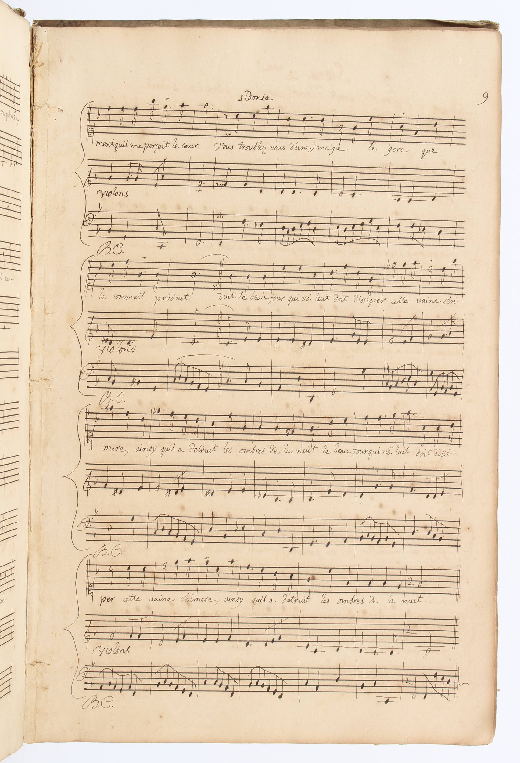 Lully, Armide. Notenhandschrift. 17. Jh.