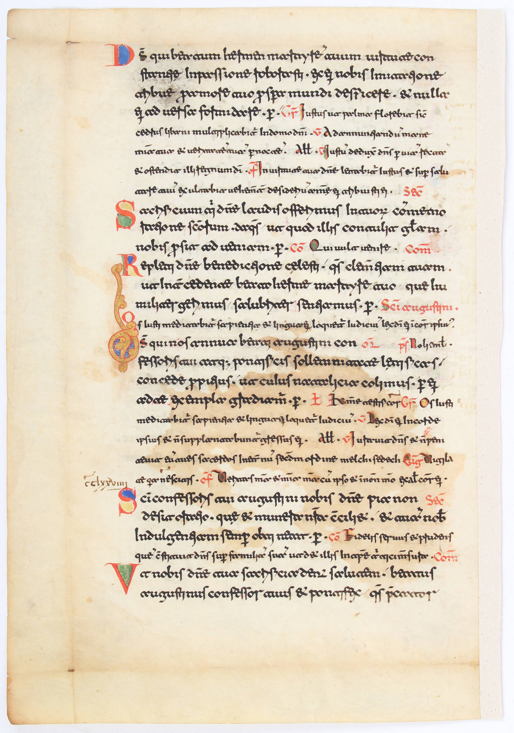 Missale. Montecassino. Einzelblatt