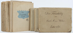 Weber, Freischütz. Notenhandschrift 1825-35. 23 Bde.