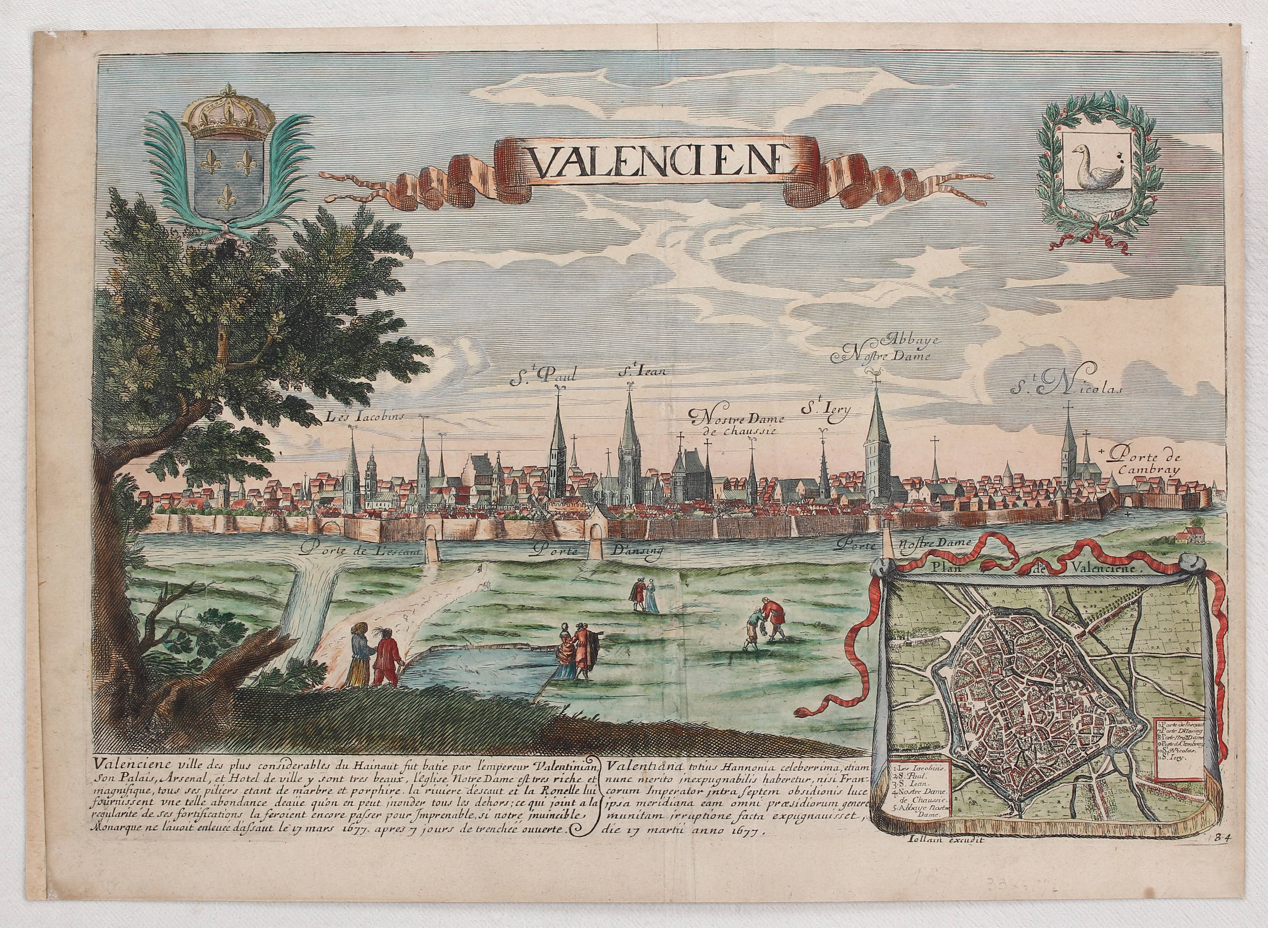 Valenciennes. Jollain / 4 Bll.