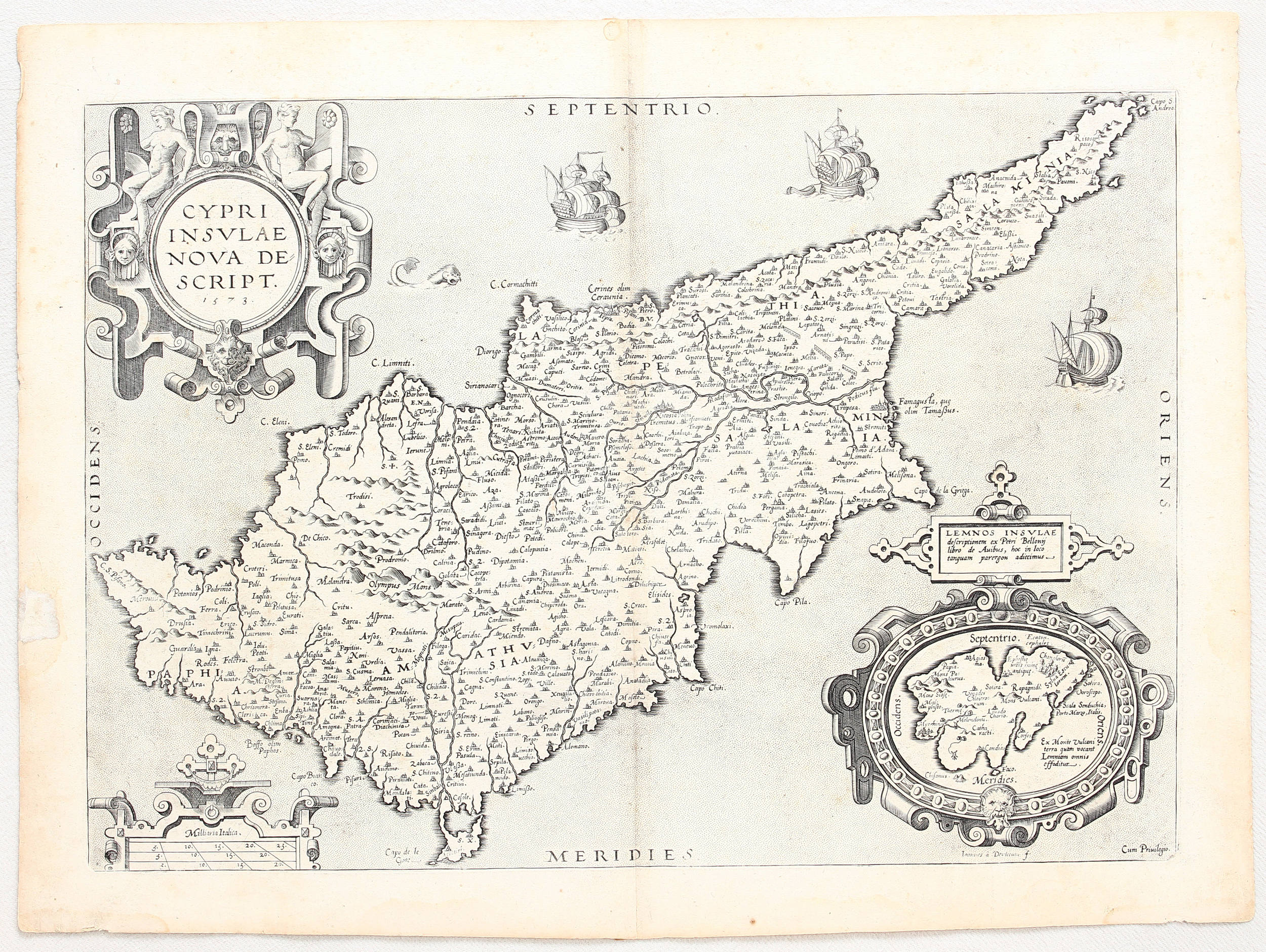 Cypern. (A. Ortelius) / 3 Bll.