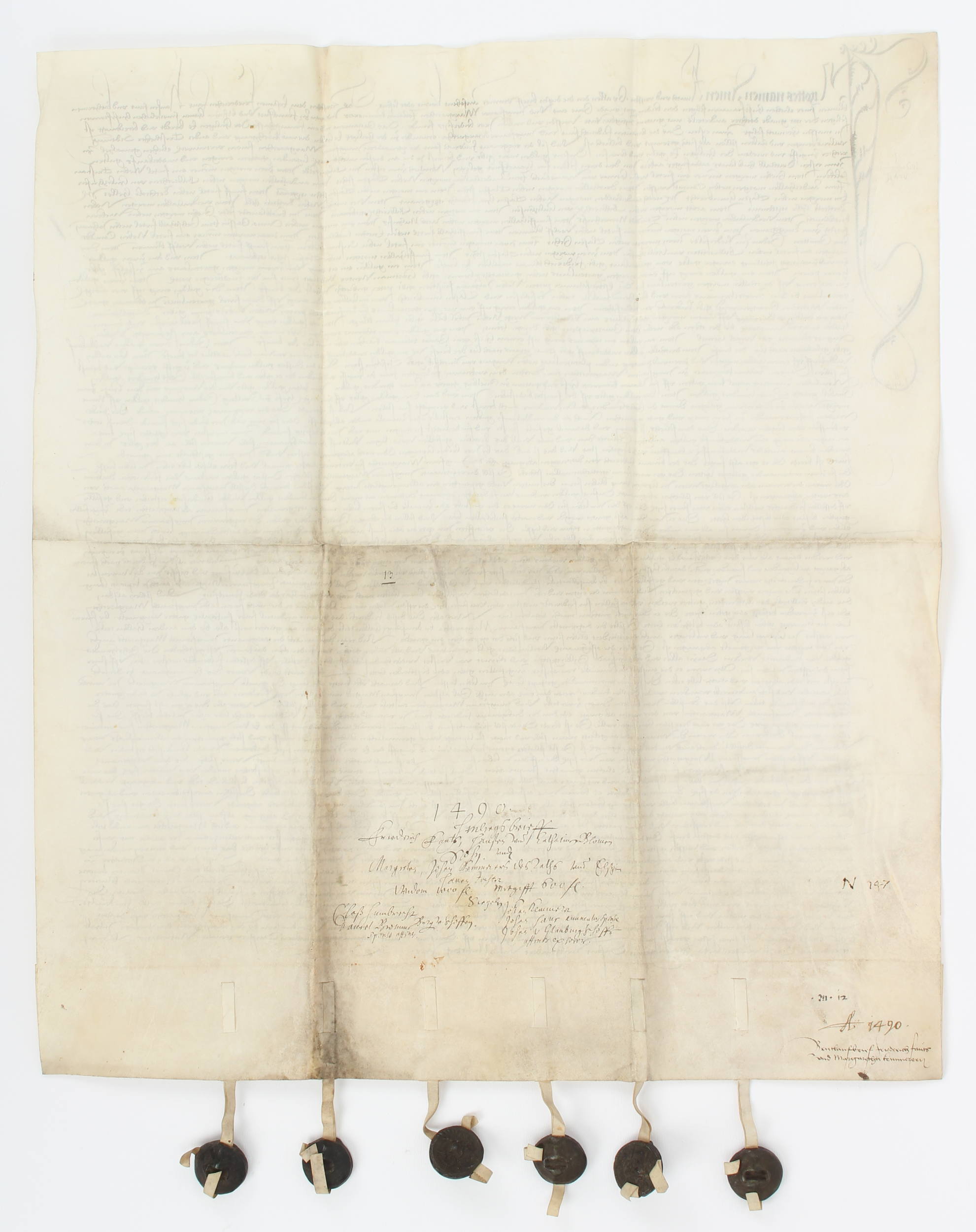 Eheberedung Friedrich Faut und Margarethe Kemmerer. Frankfurt 1490