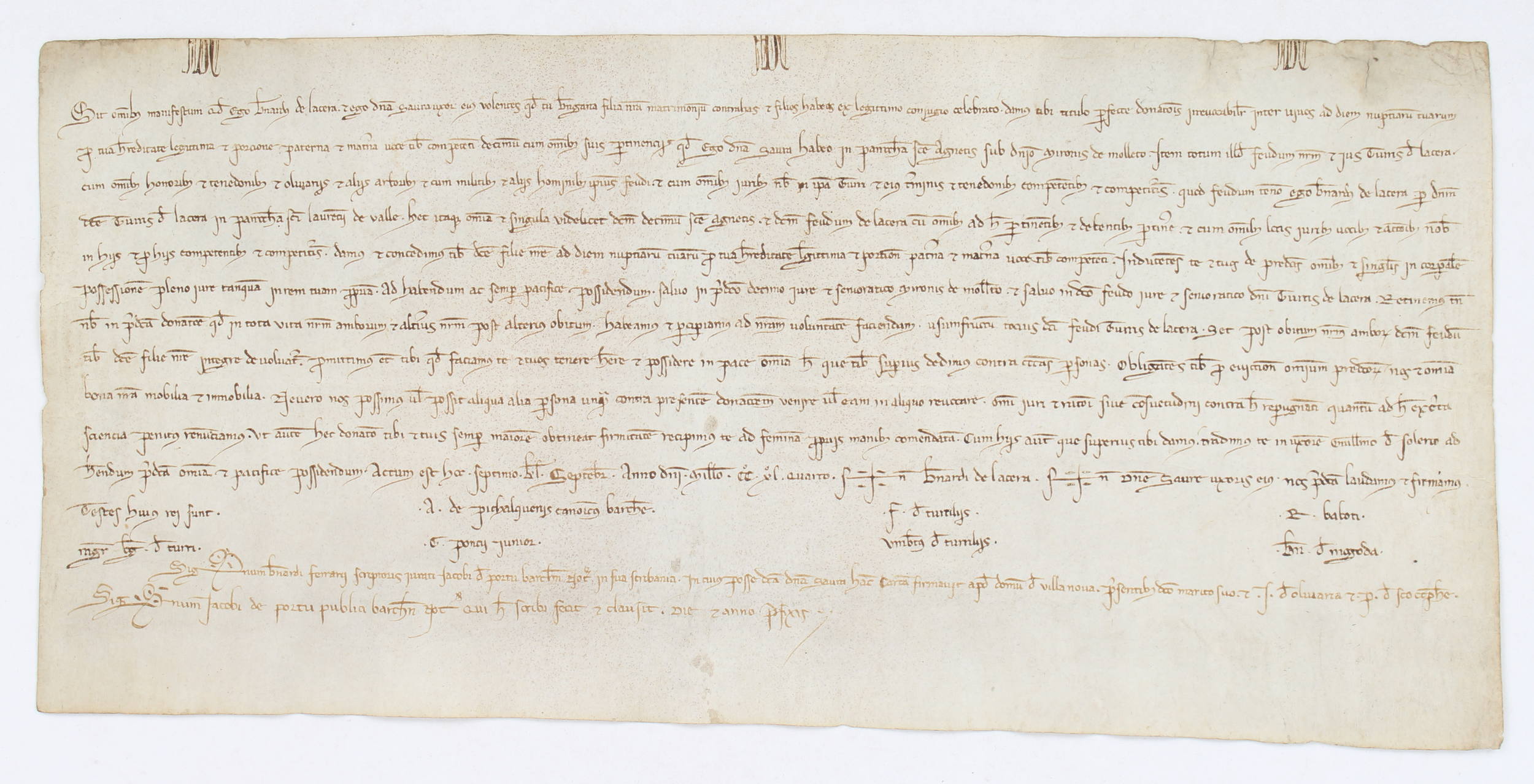 Urkunde Barcelona 1244