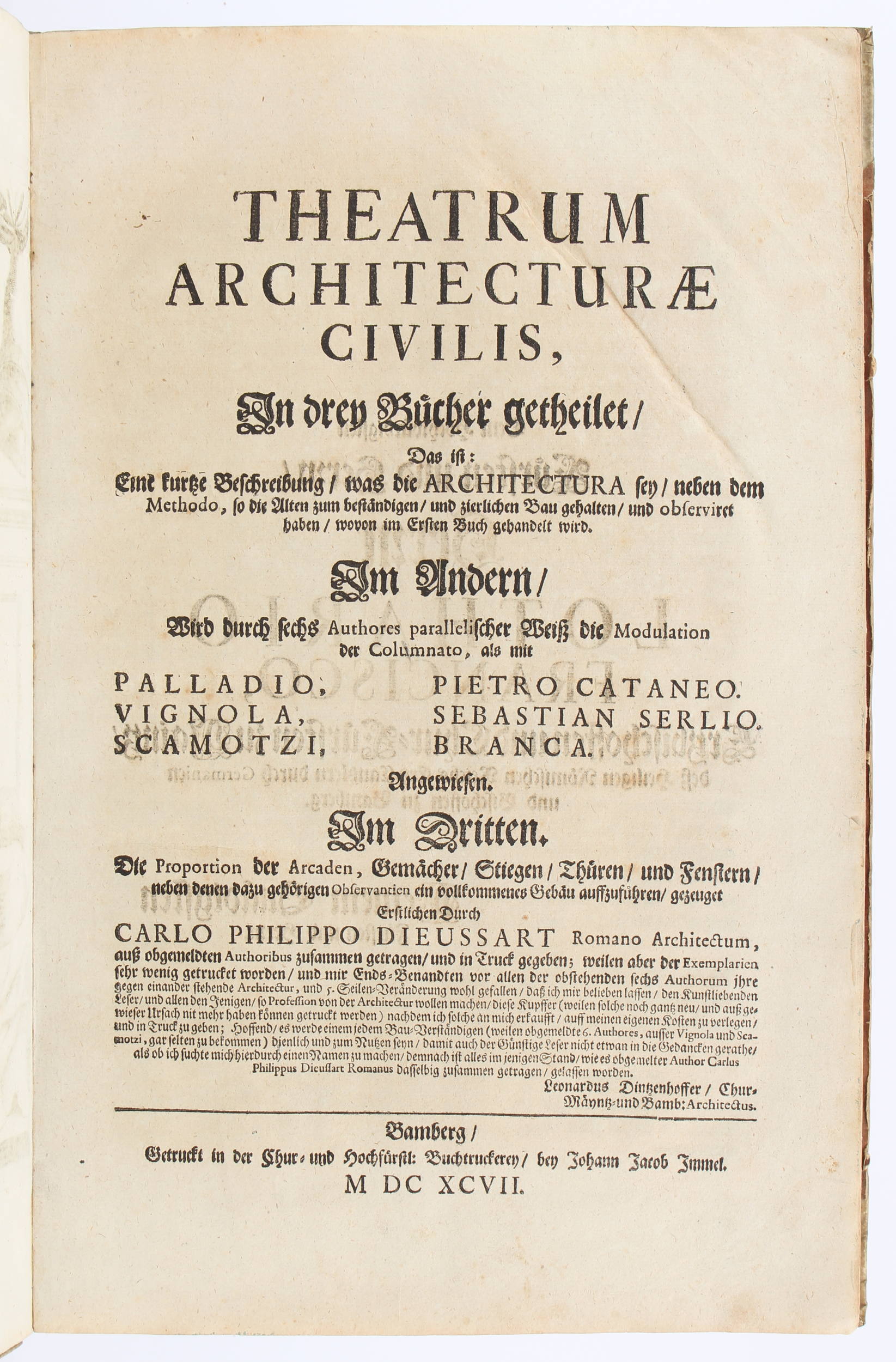 Dieussart, Theatrum architecturae