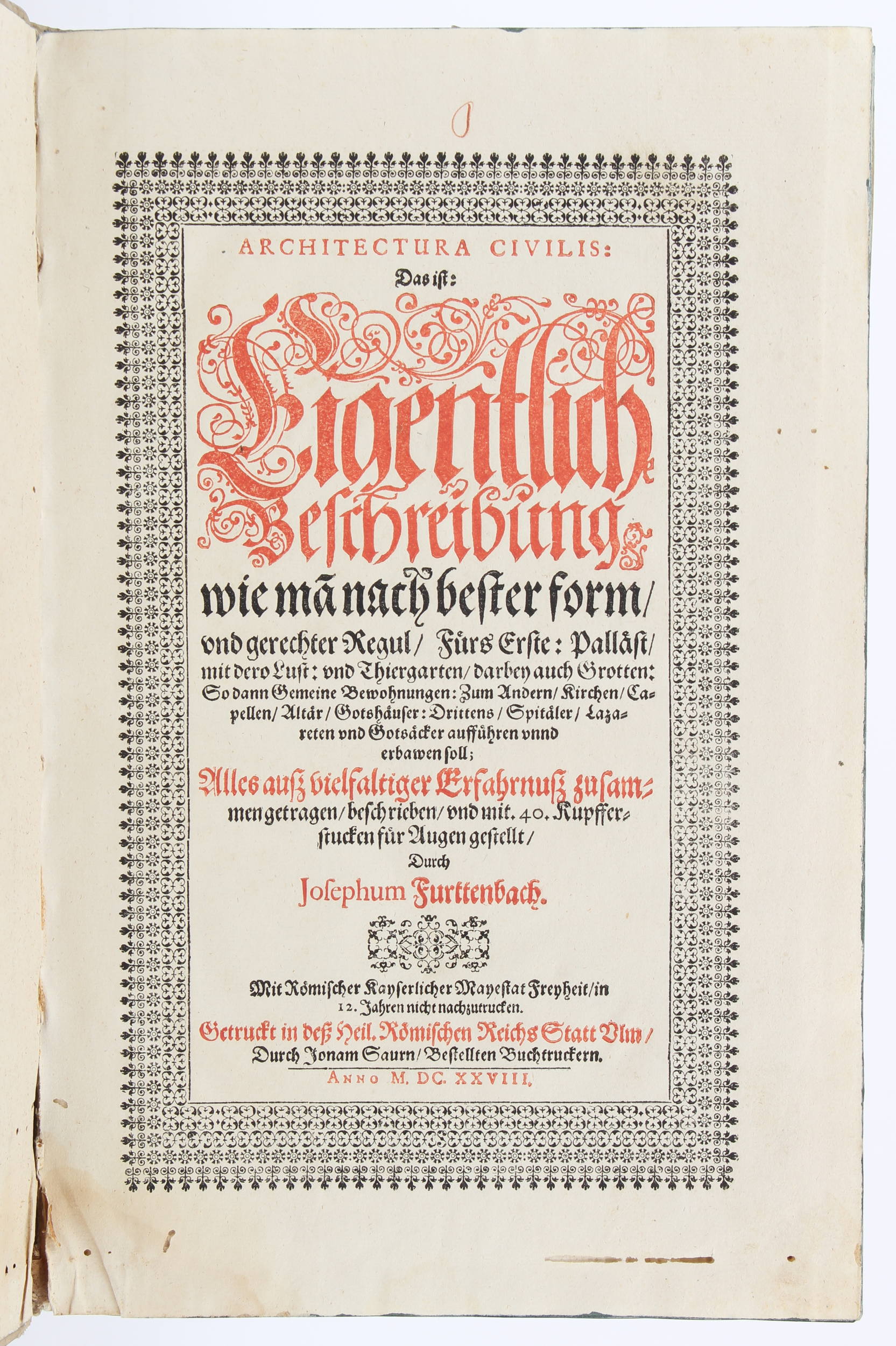 Furttenbach, Architectura civilis