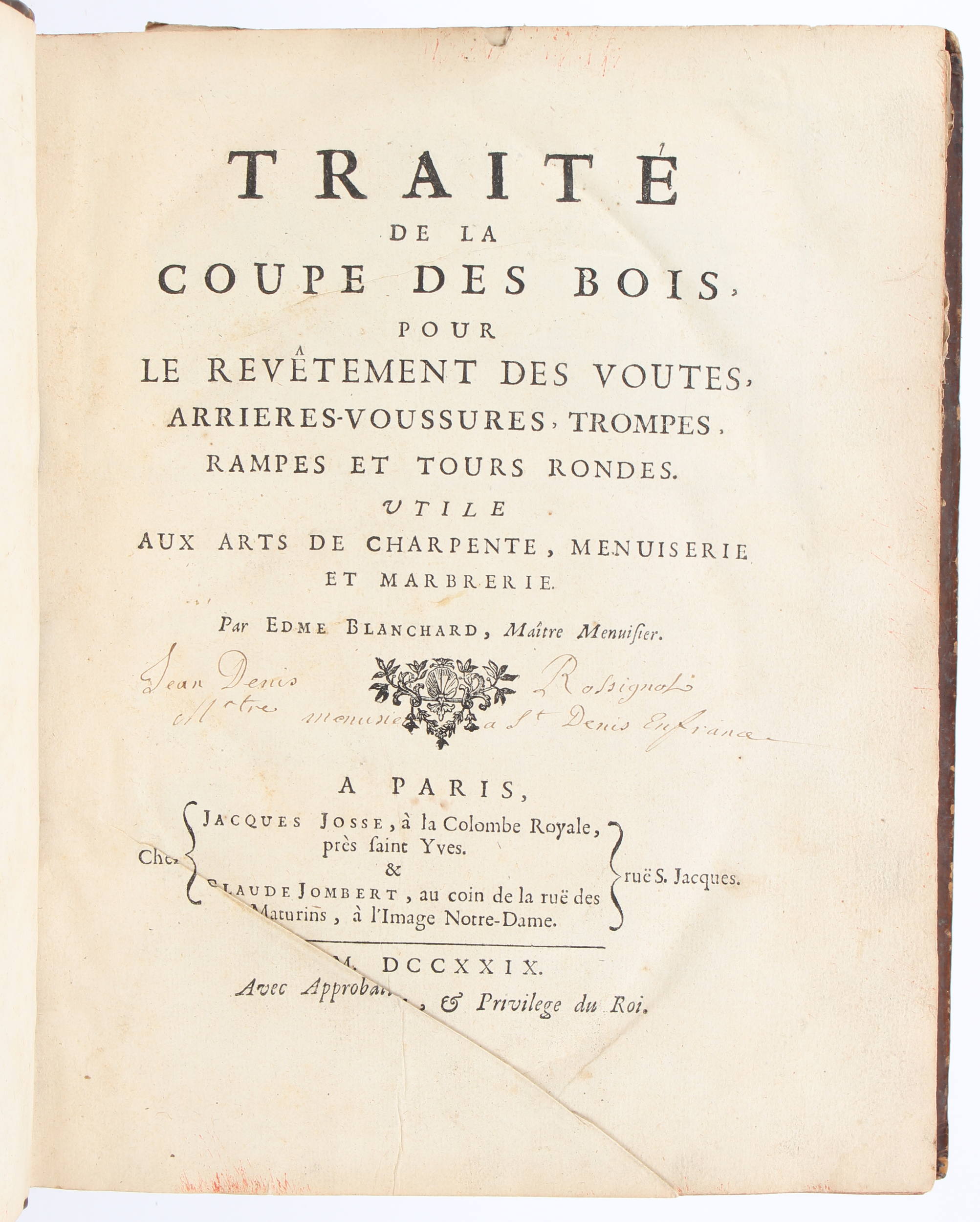 Blanchard, Coupe des bois