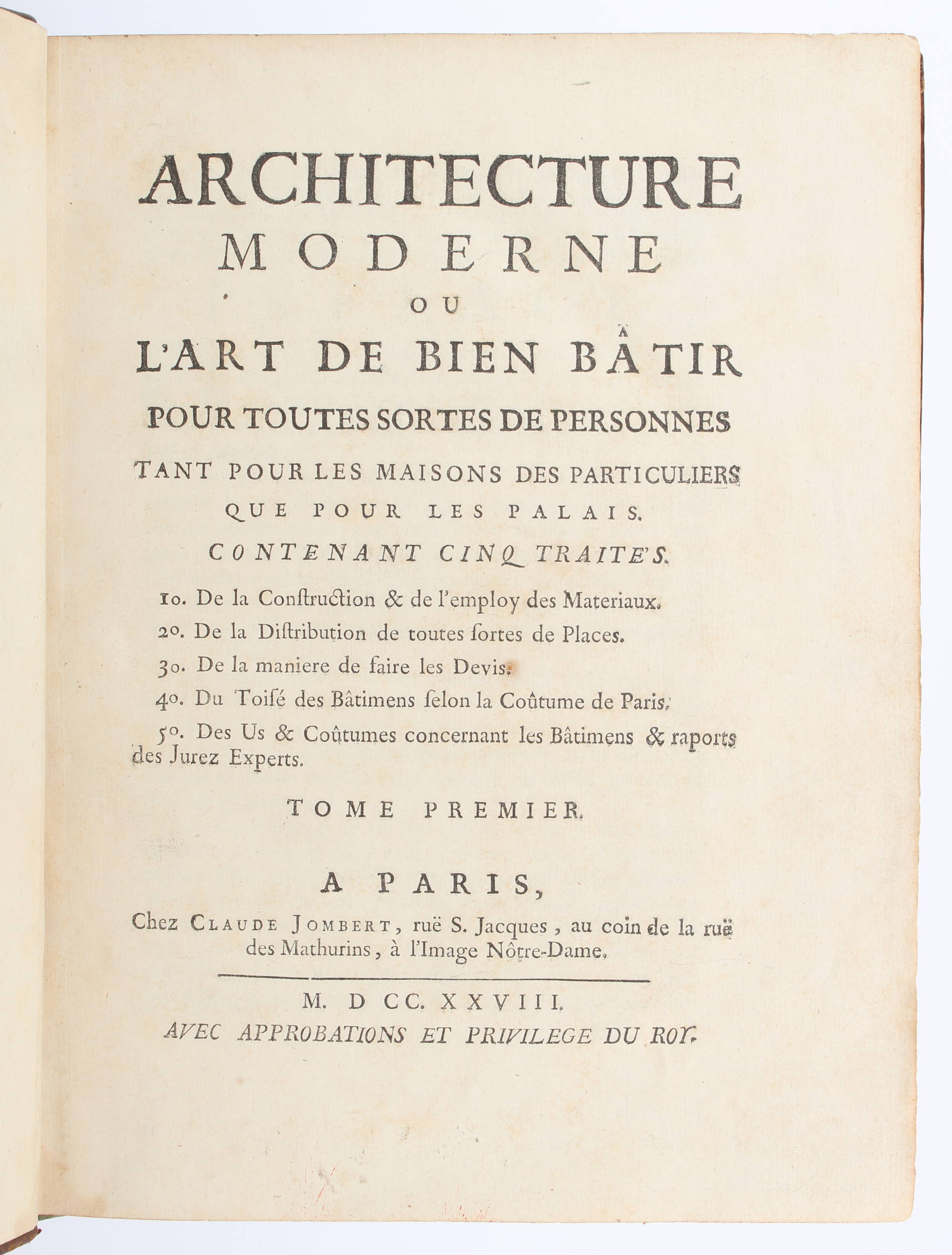 (Briseux), Architecture moderne. 2 Bde.