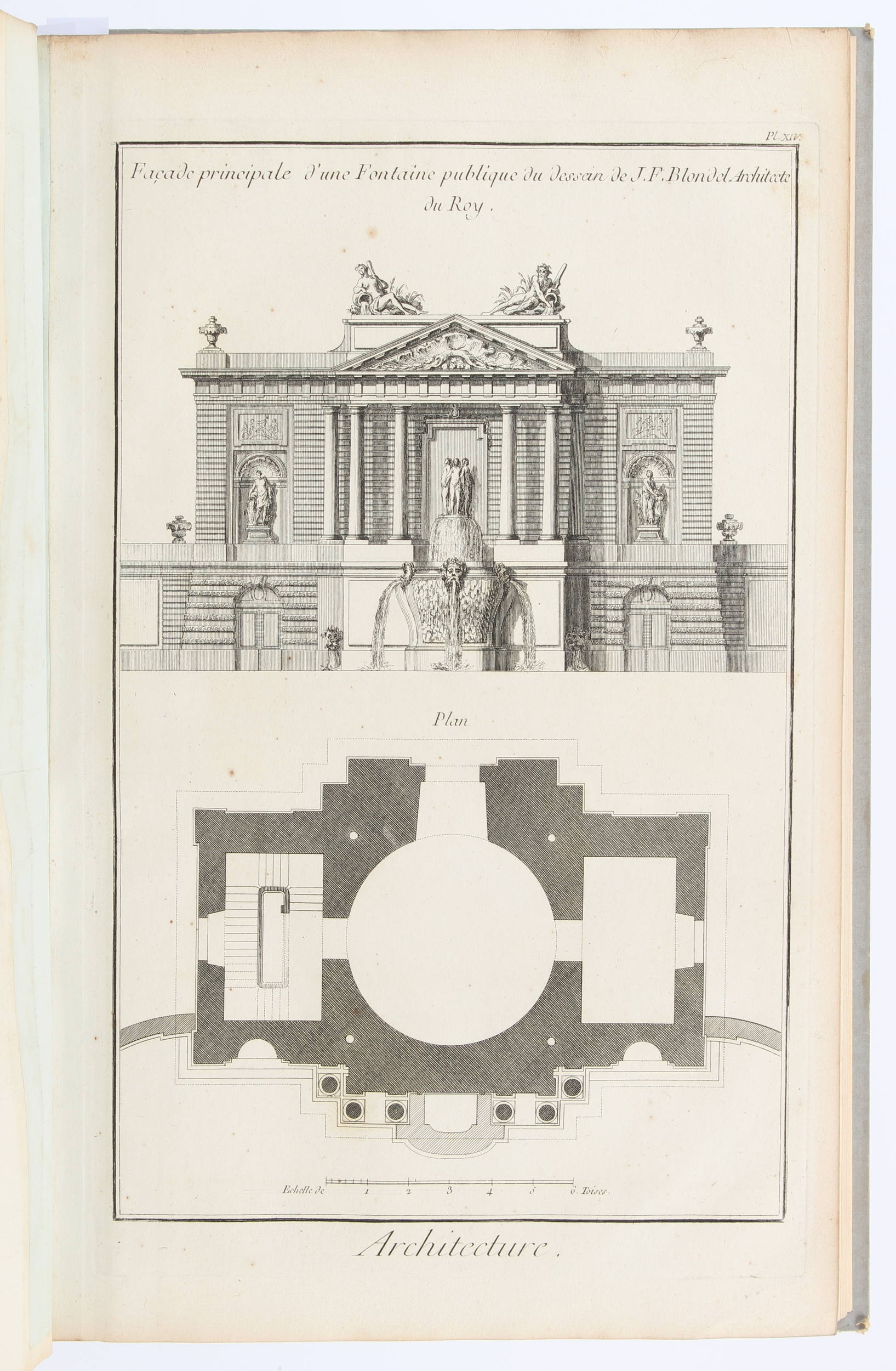 (Diderot, Encyclopédie). Architecture / 2 Bde.