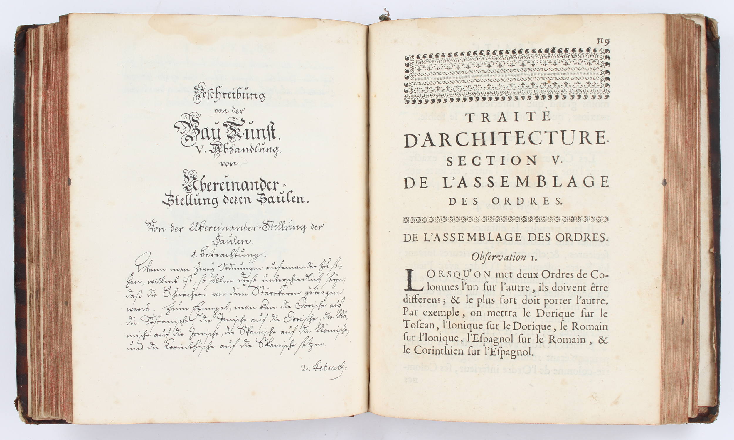 Le Clerc, Traité d´architecture / 3 Bde.