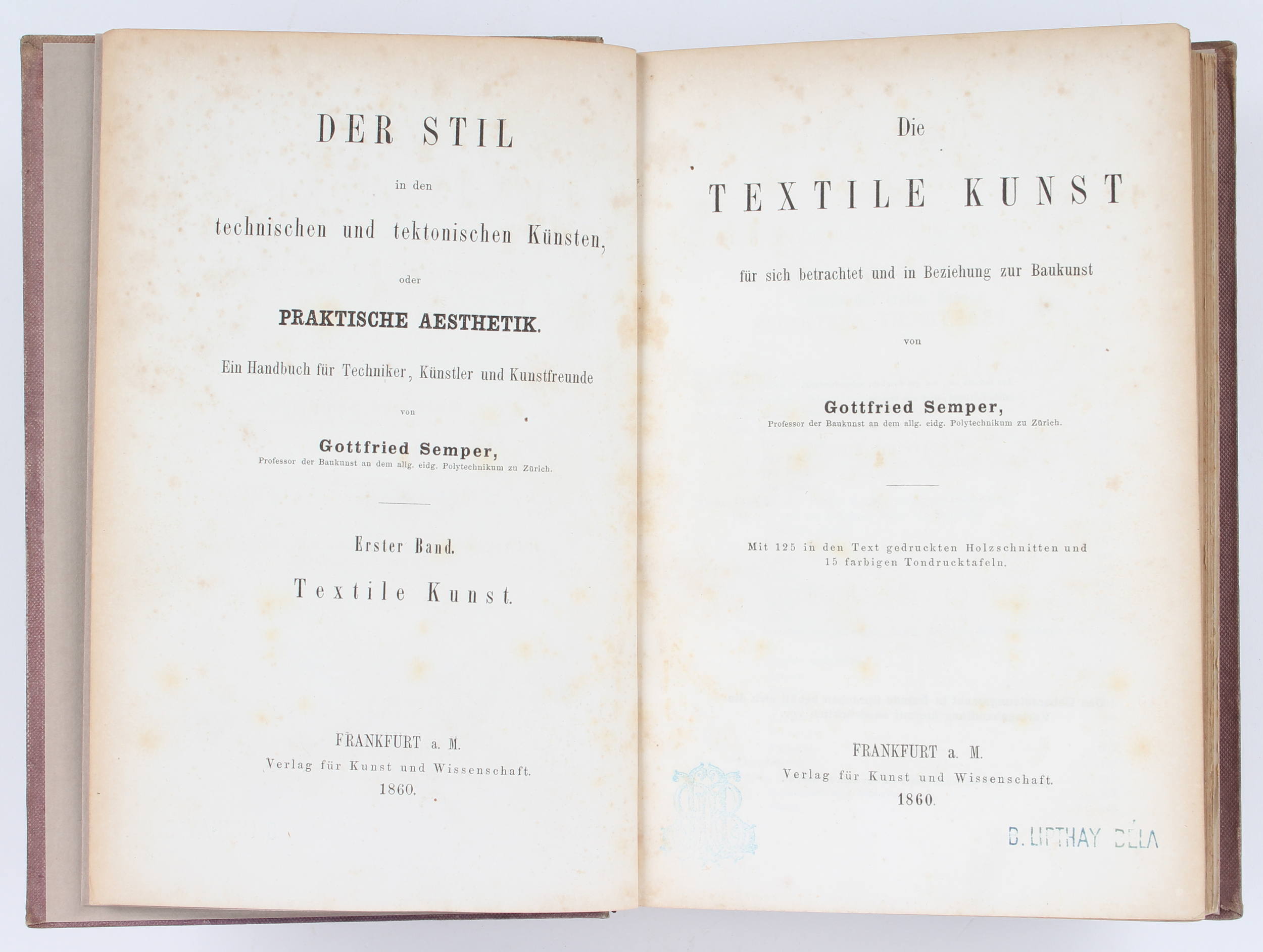 Semper, Der Stil. 2 Bde.