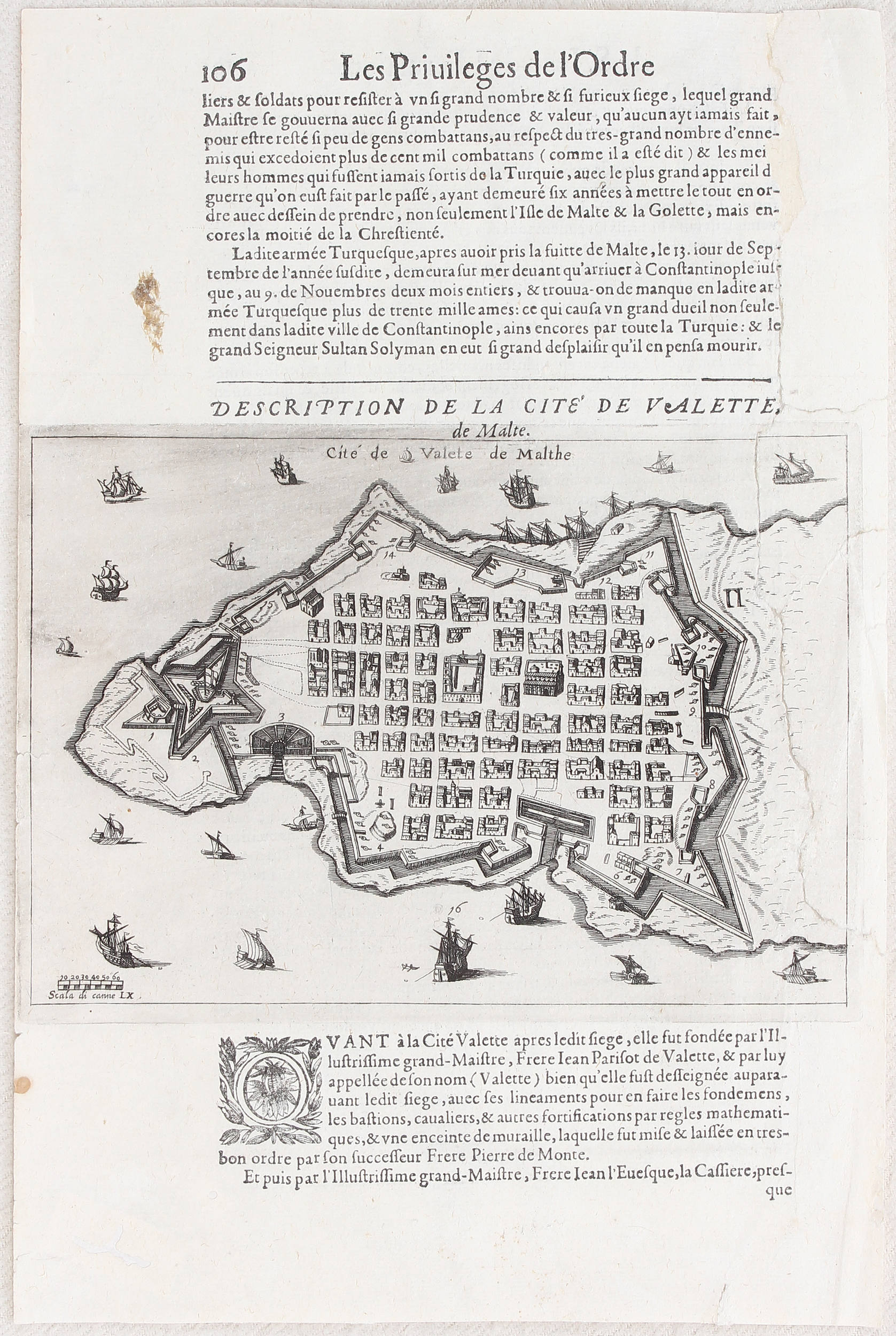 Valletta. (Baudoin) / 3 Bll.