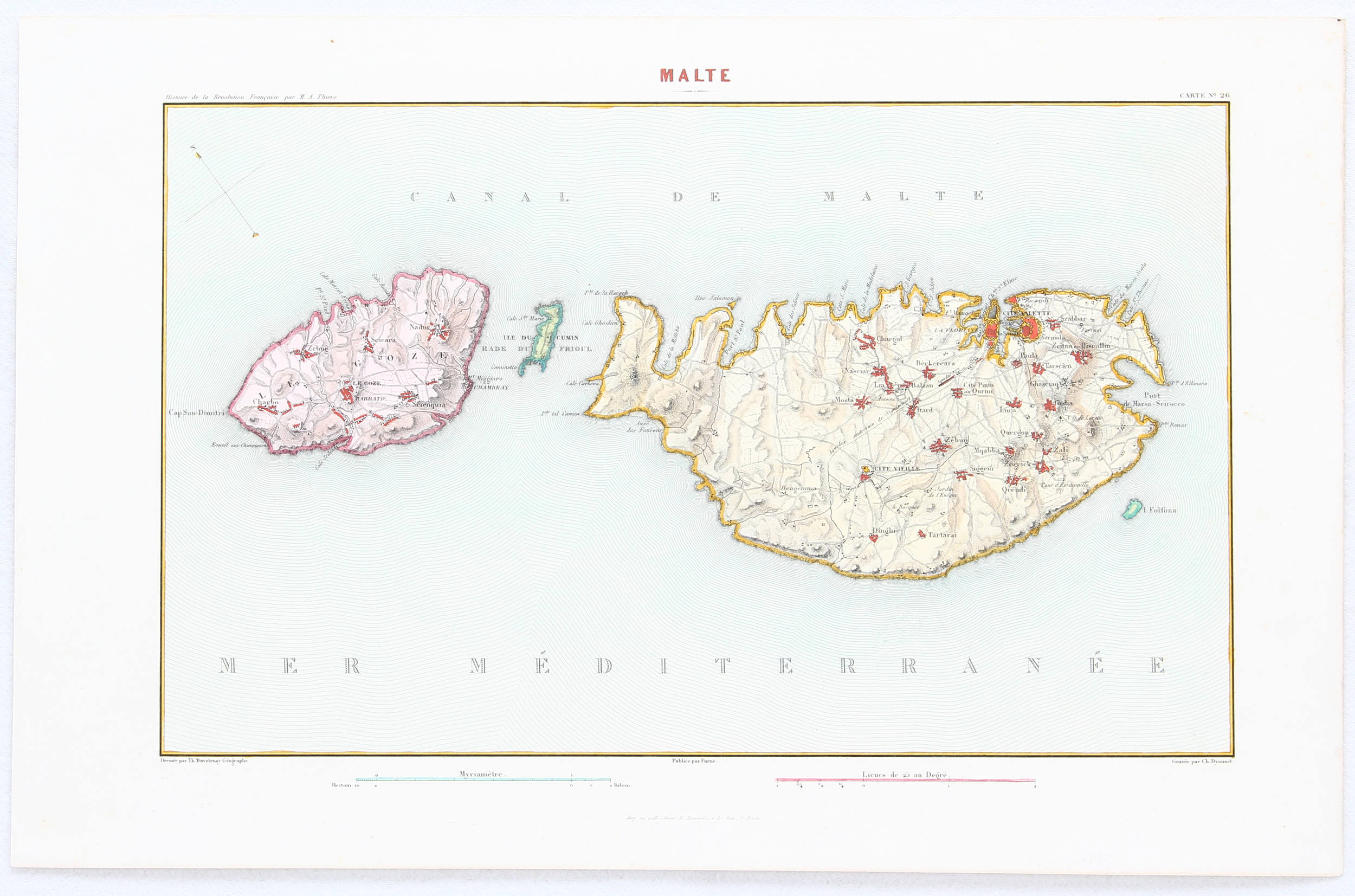 Valletta. (Baudoin) / 3 Bll.