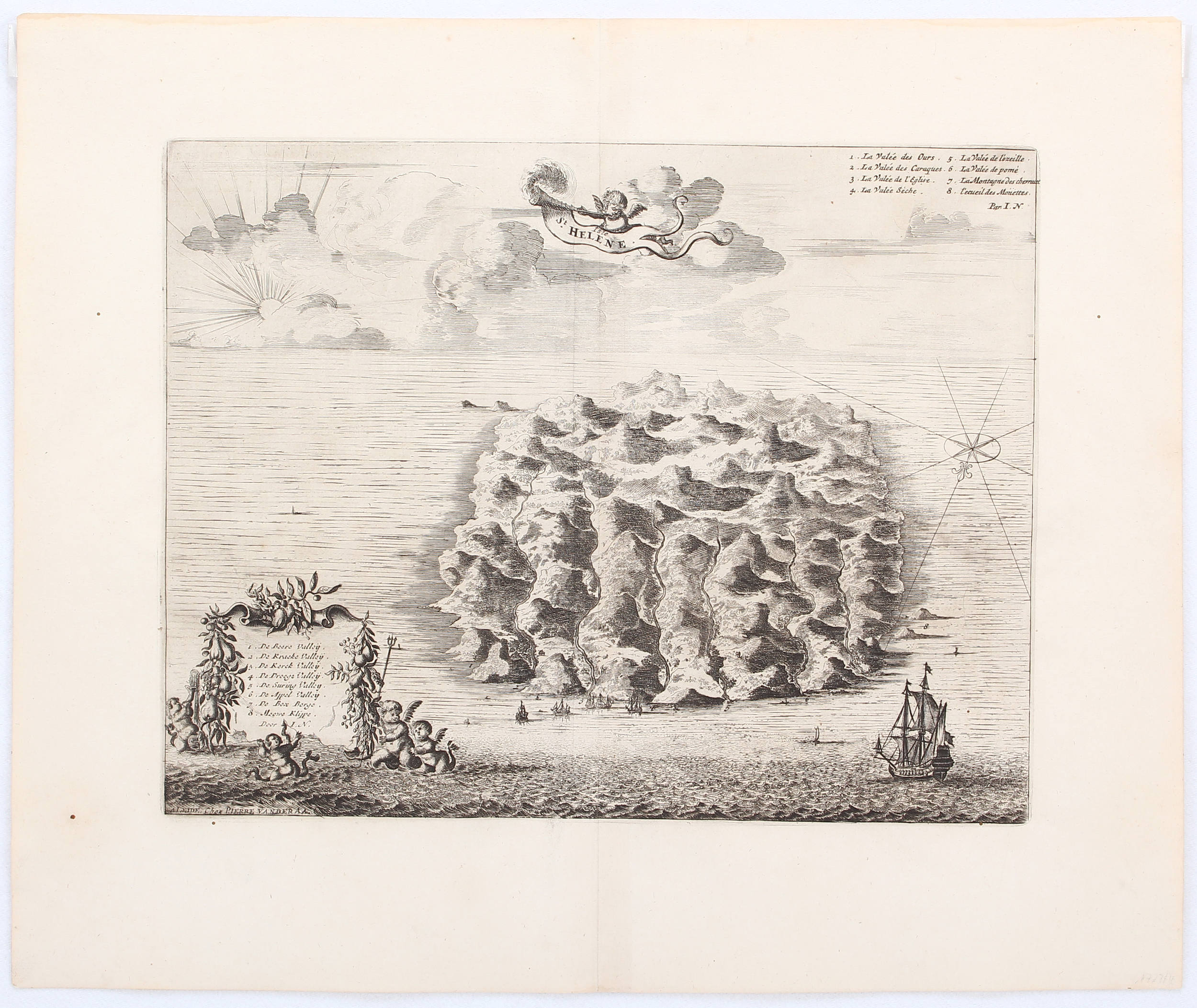 St. Helena. P. van der Aa / 2 Bll.