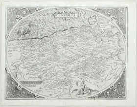 Flandern (im Oval). Mercator(-Ortelius) / 2 Bll.