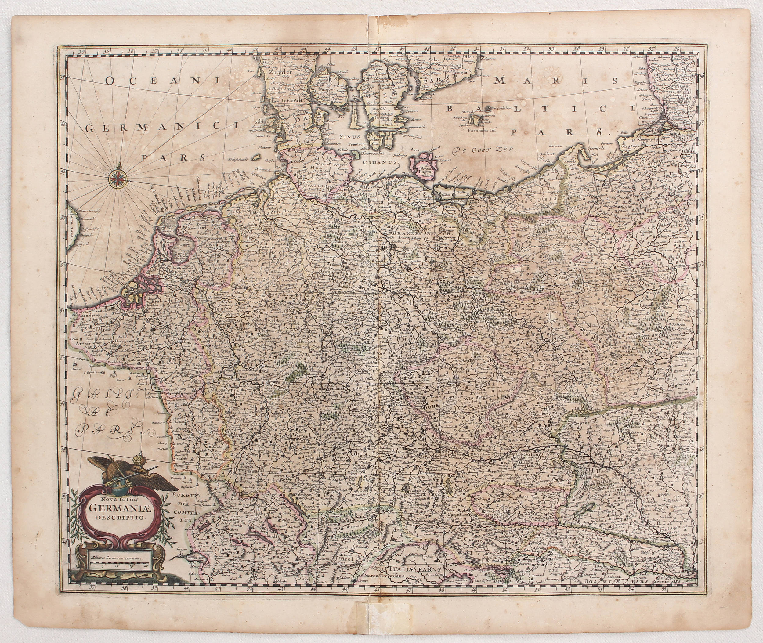 Deutschland. Ca. 45 Bll. Berey, Blaeu u.a.