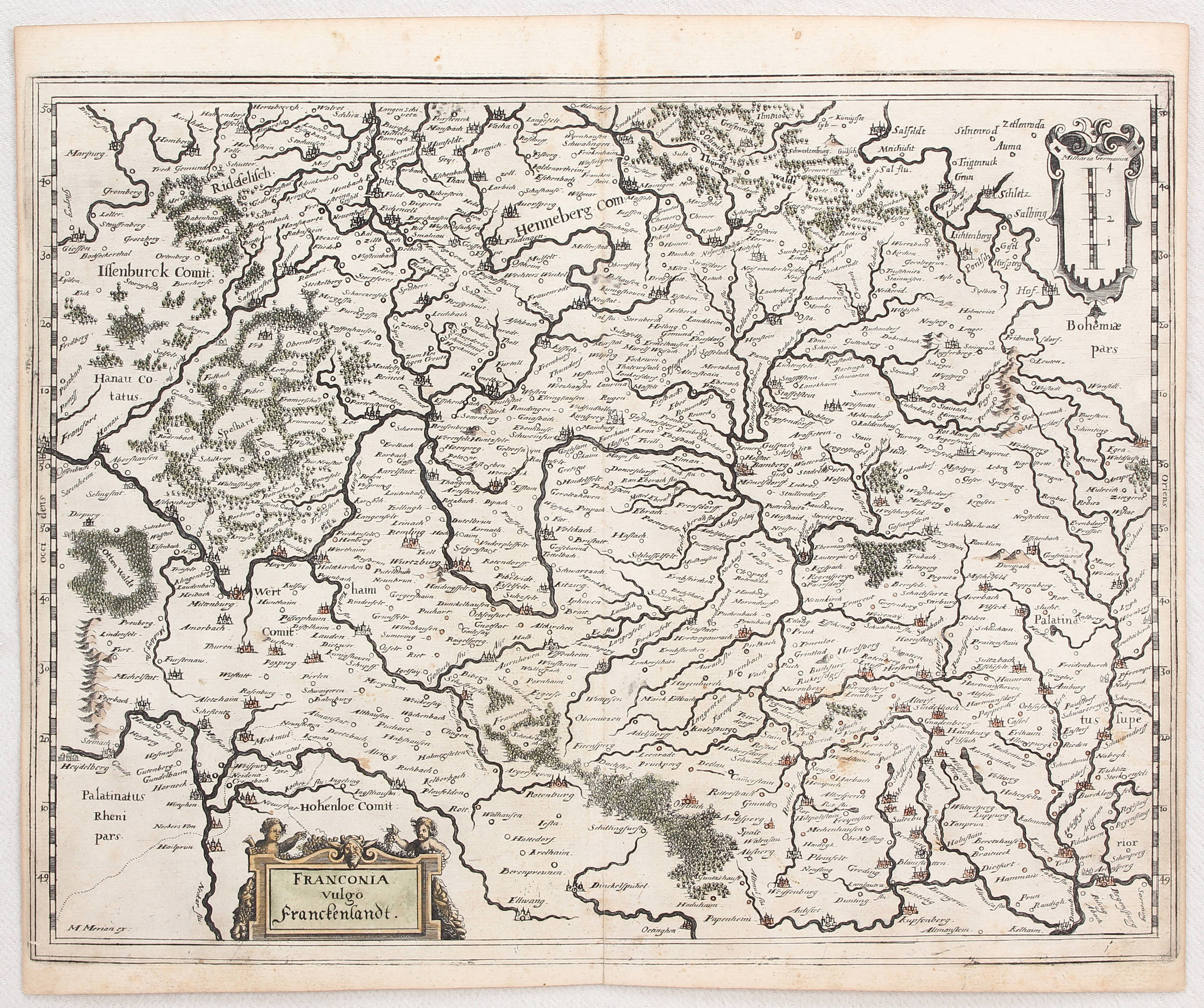 Deutschland. Ca. 150 Bll. Merian, Wening u.a.