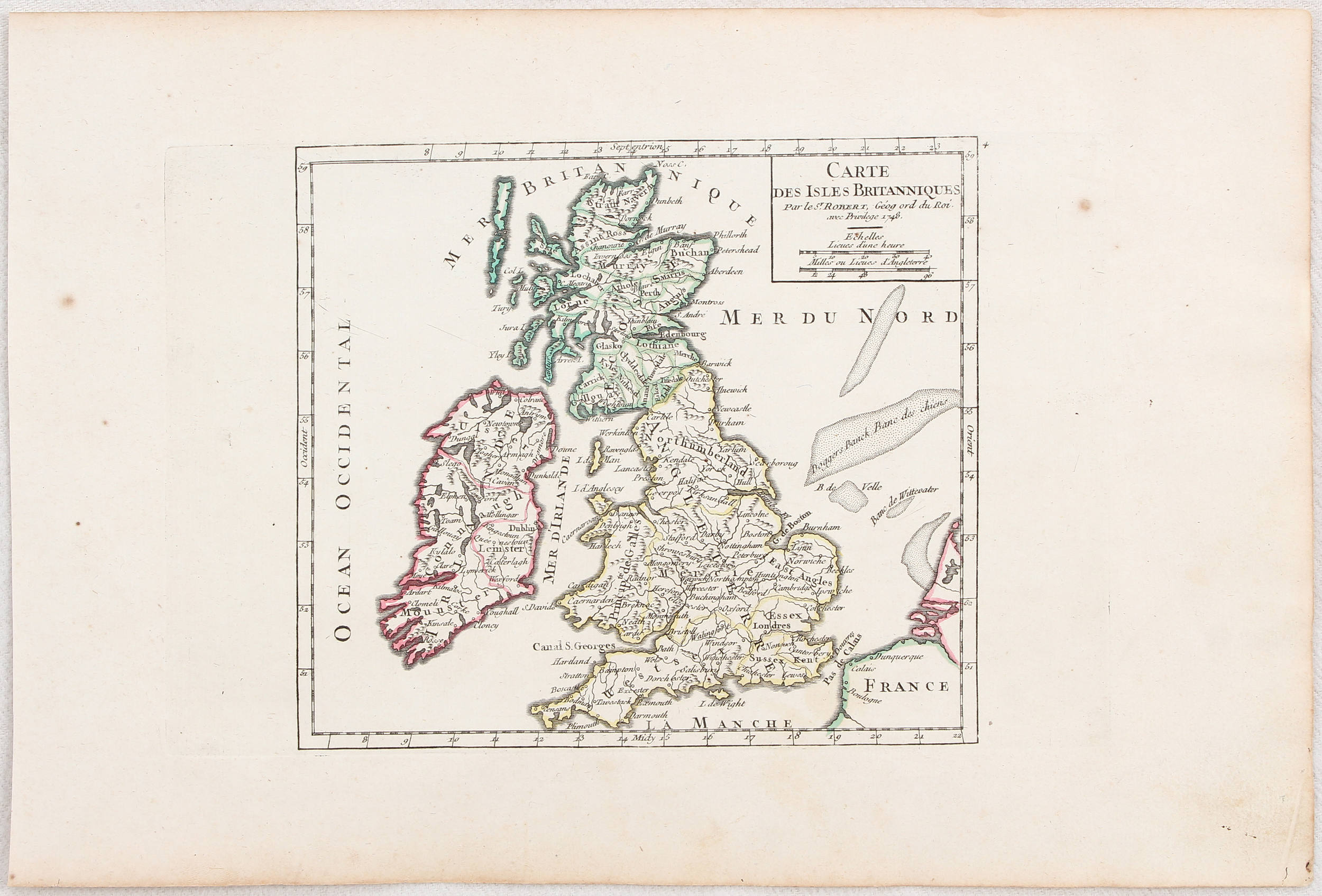 Konvolut. 53 Bll. Robert de Vaugondy