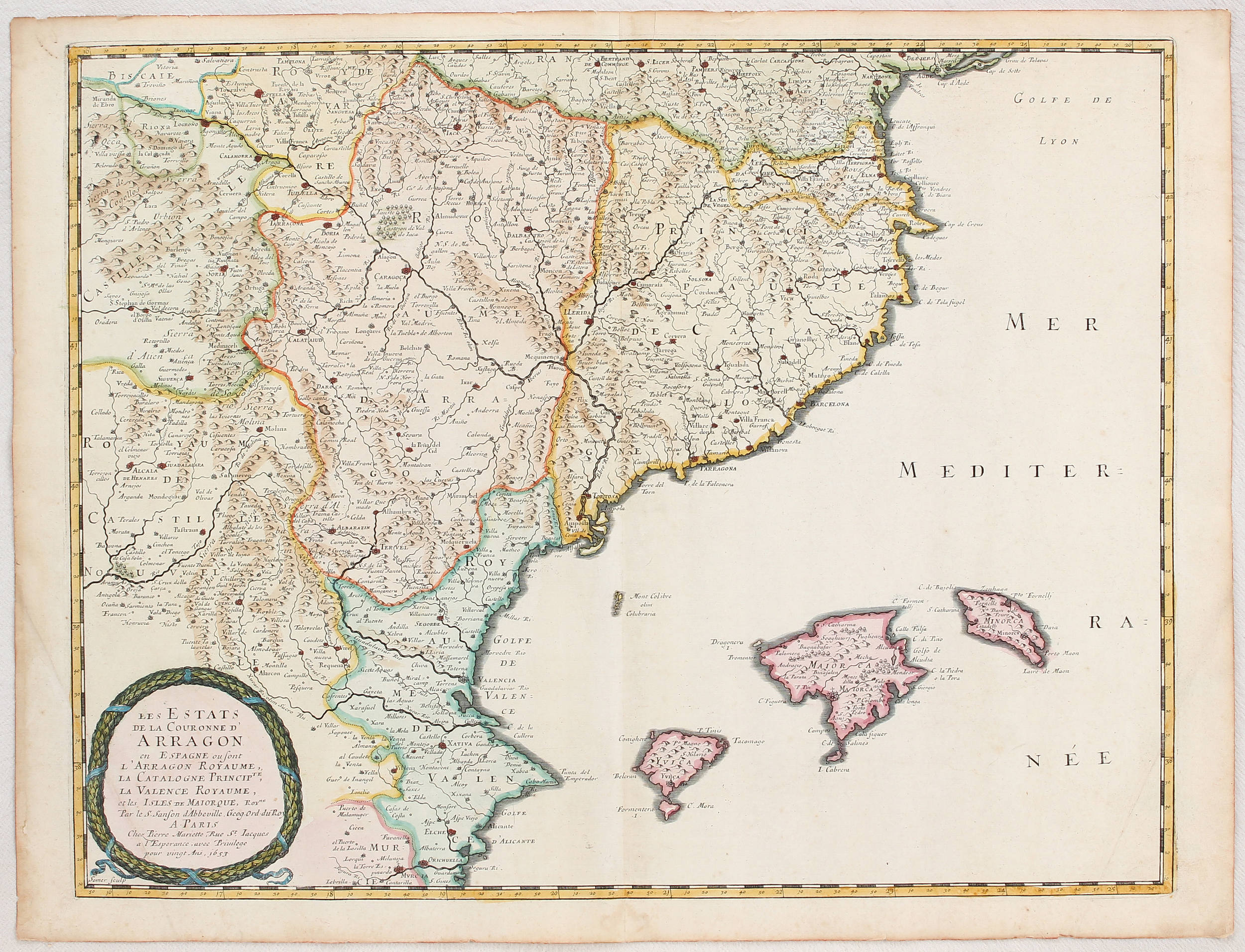 Spanien. Lochom / 4 Bll.