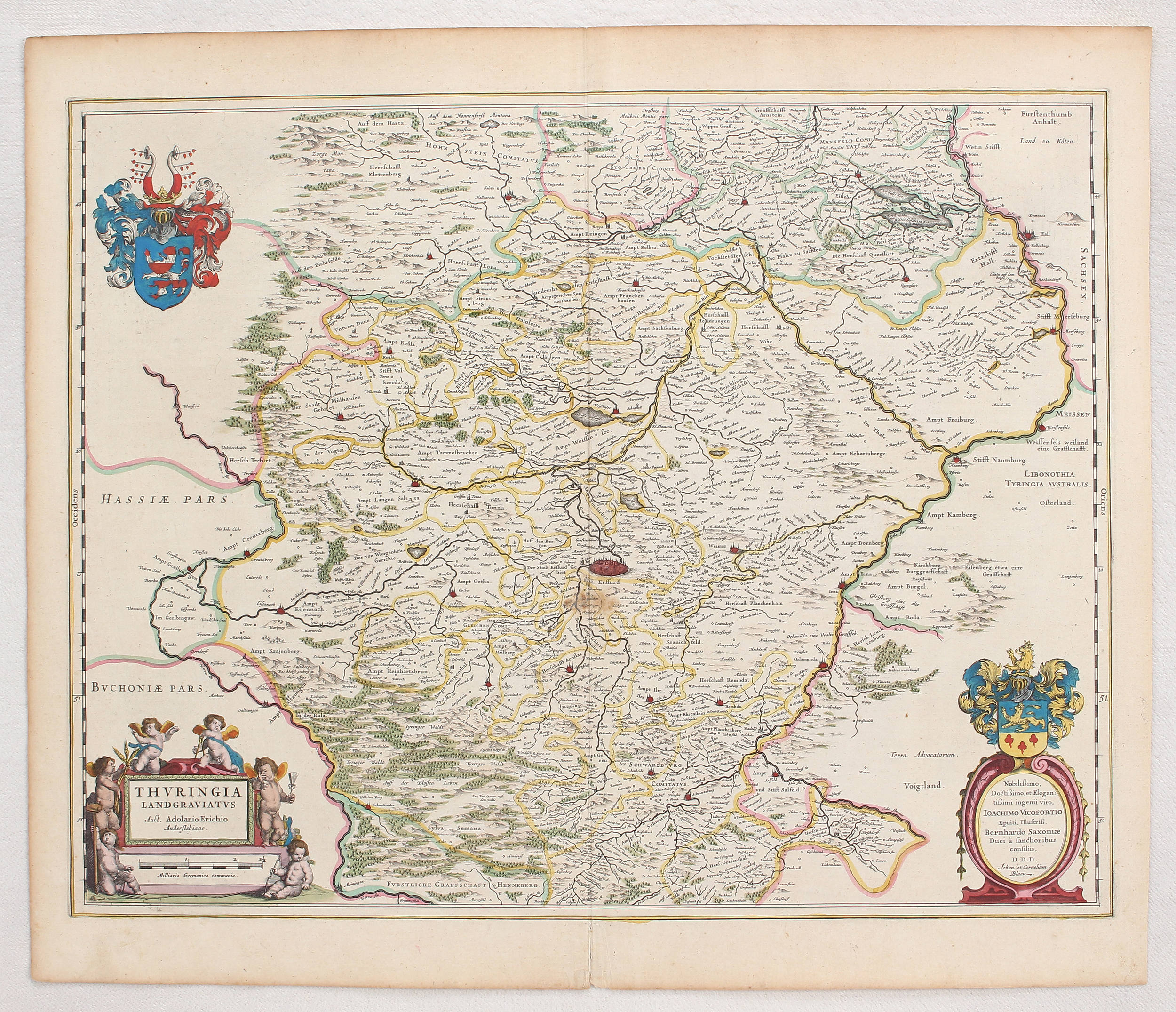 Sachsen. 27 Bll. Ortelius, Blaeu u.a.