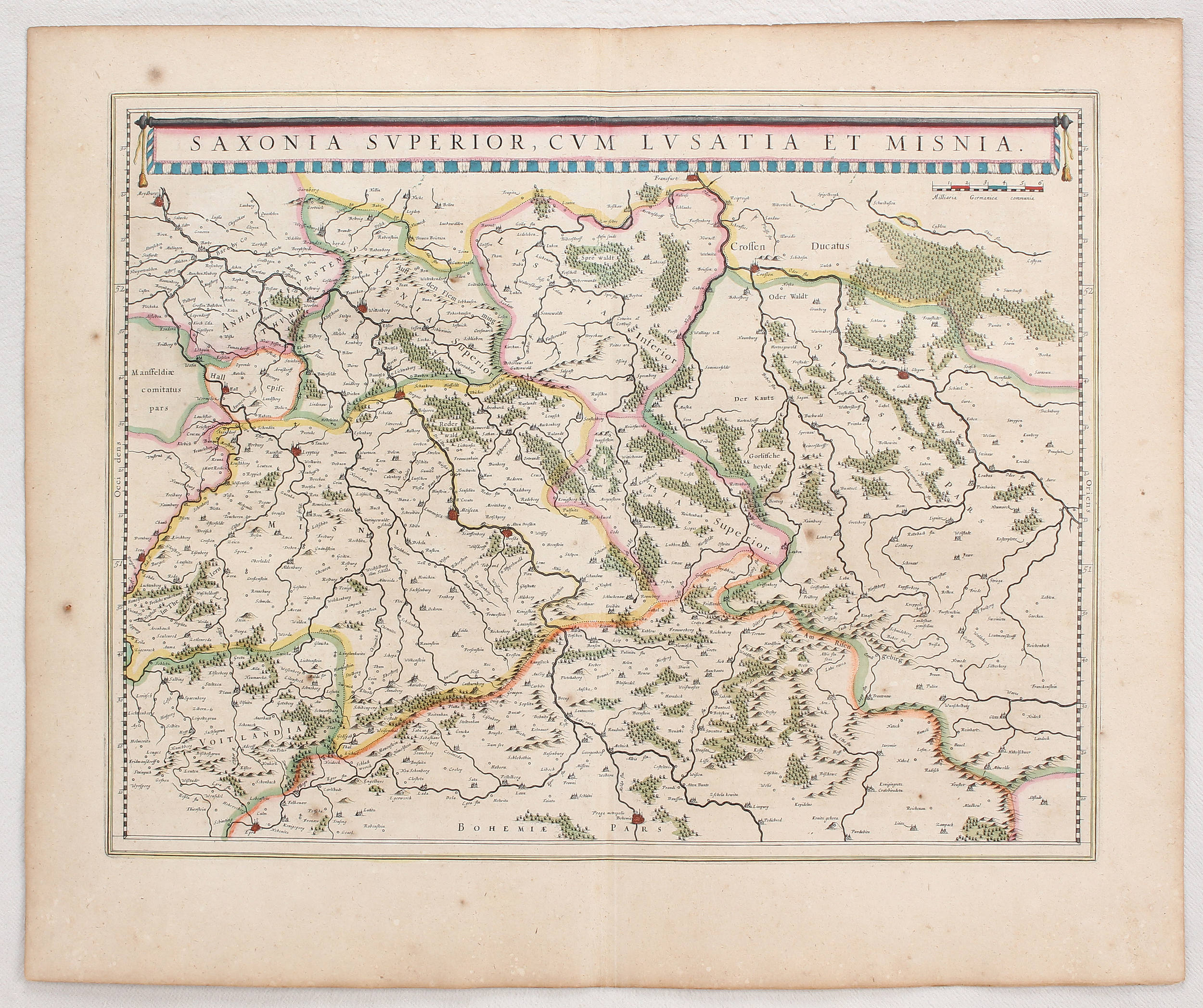 Sachsen. 27 Bll. Ortelius, Blaeu u.a.