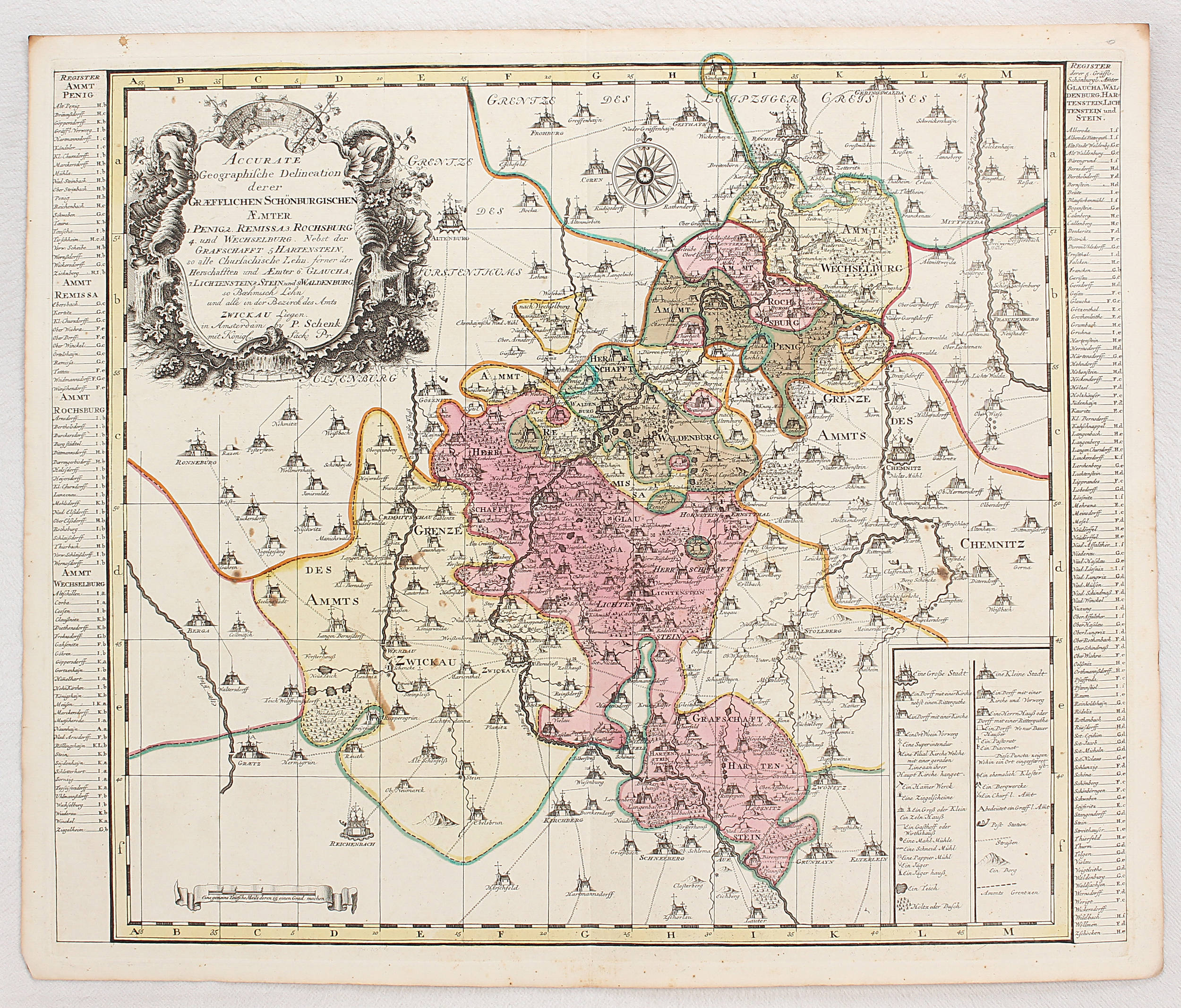 Sachsen. 18 Bll. Schenk
