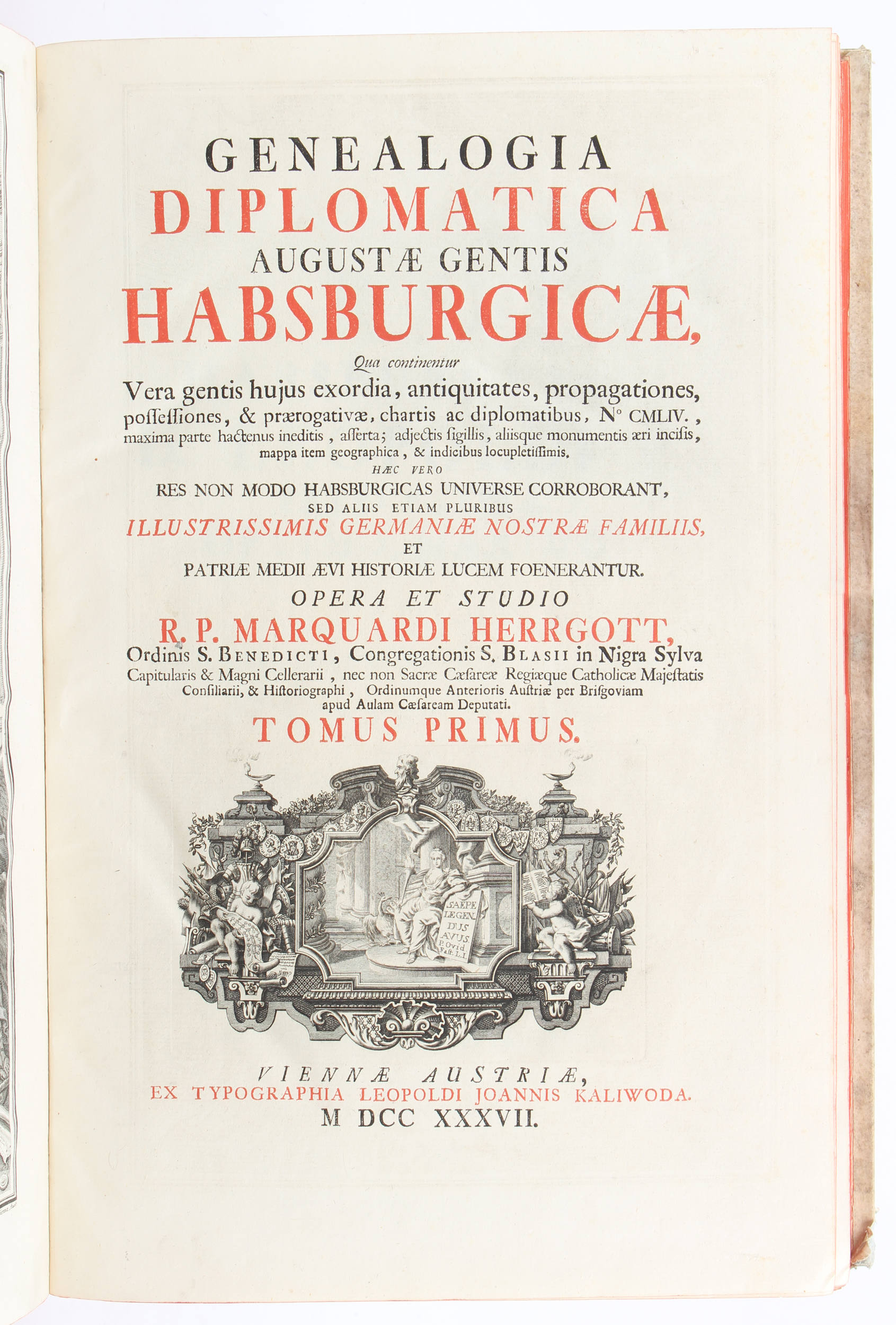 Herrgott, Genealogia Habsburgicae. 3 Bde.