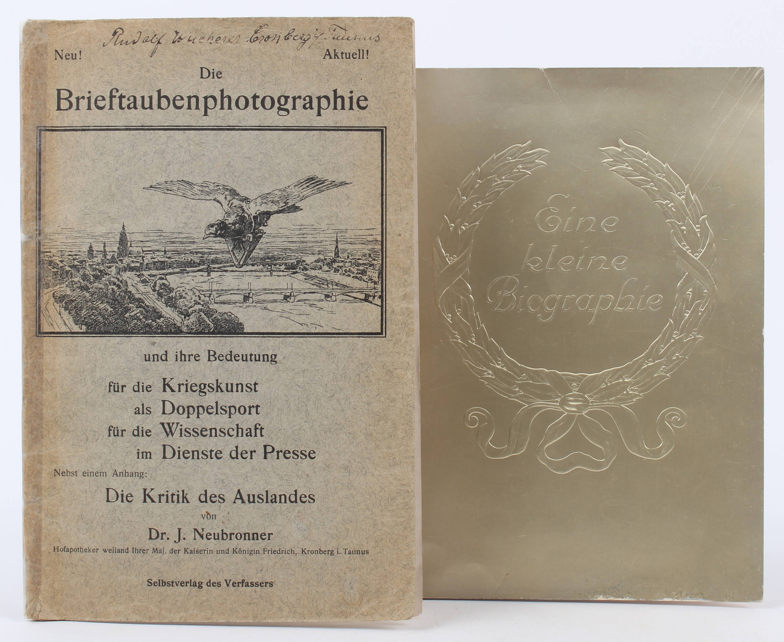 Neubronner, Die Brieftaubenphotographie / 2 Bde.