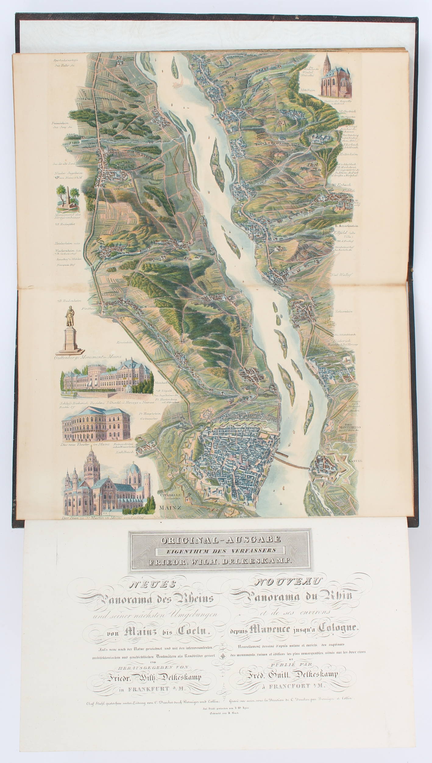 Delkeskamp, Neues Panorama des Rheins von Mainz bis Coeln