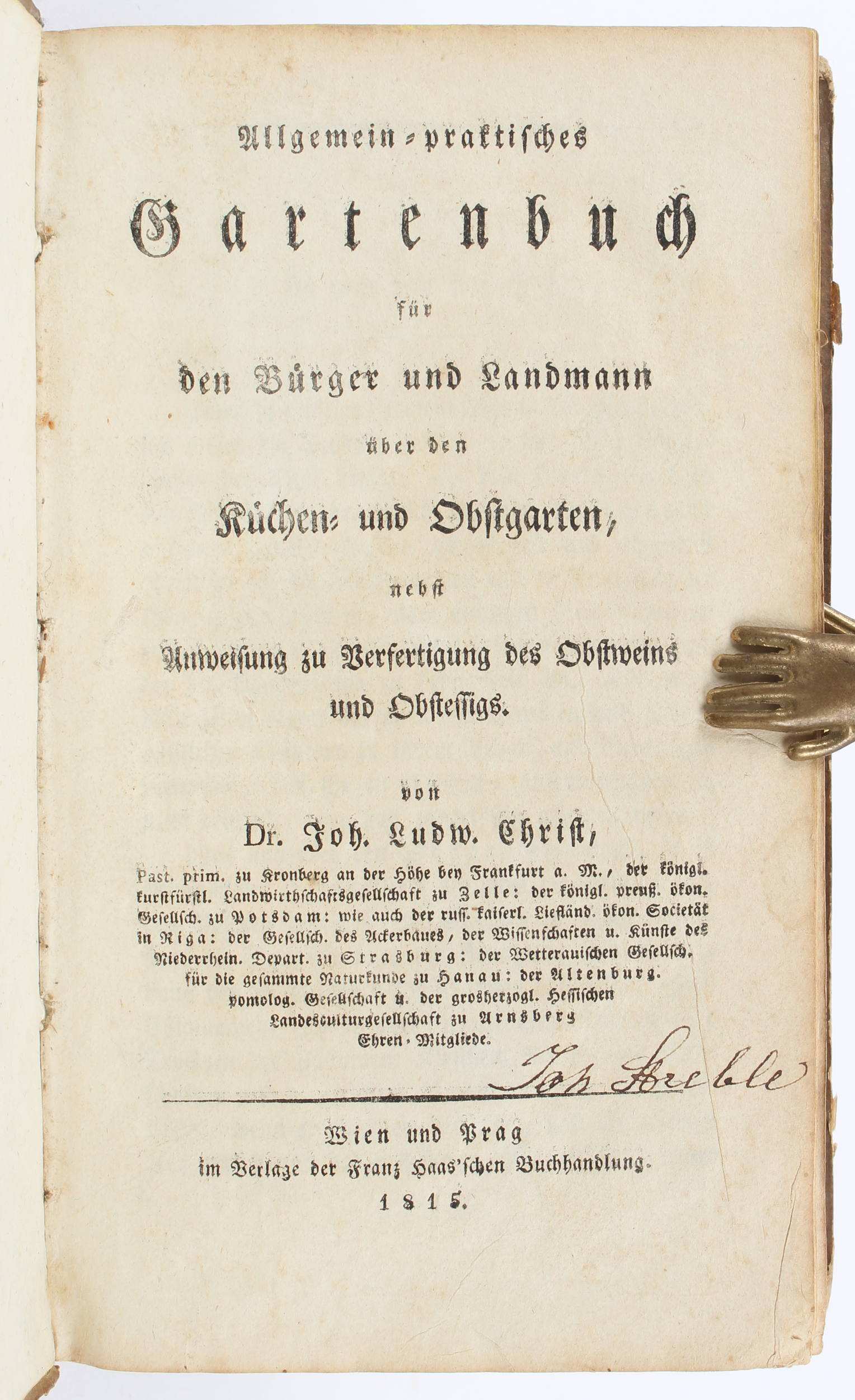 Christ, Der Baumgärtner auf dem Dorfe / 2 Bde.