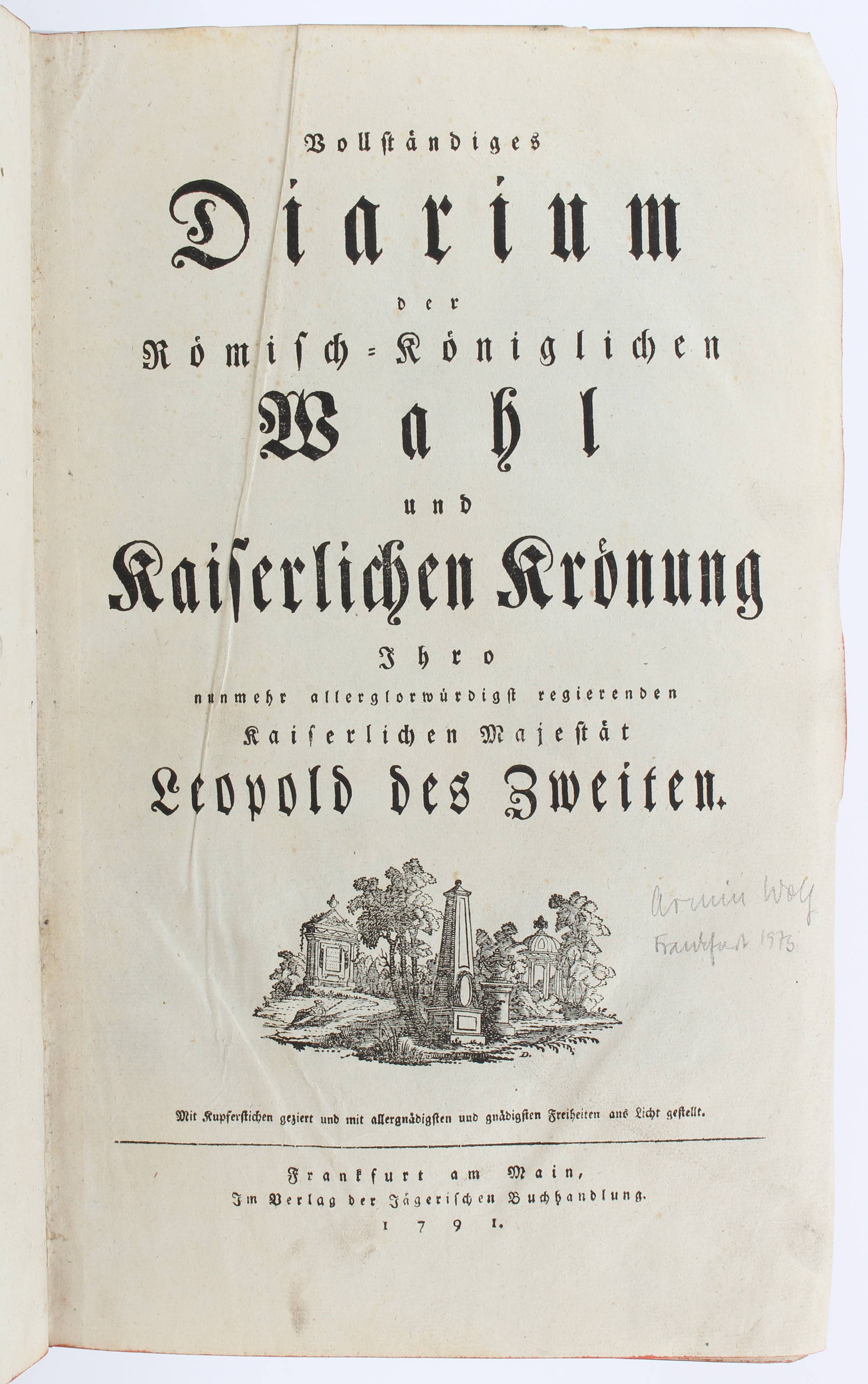 (Schulin), Diarium Leopold II.