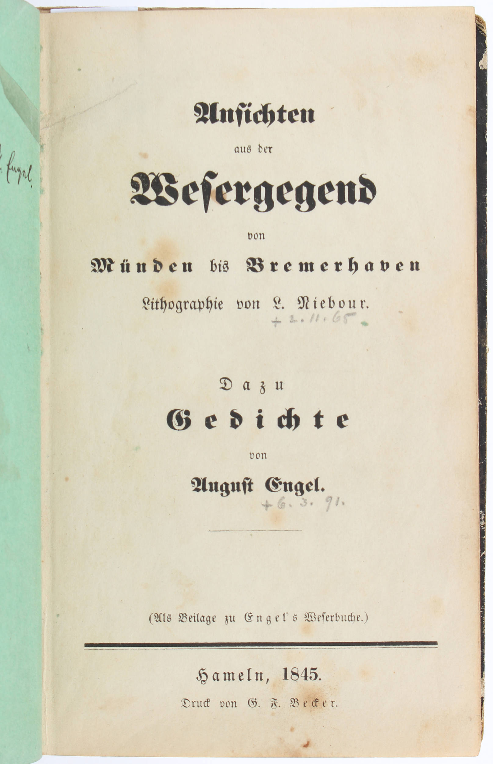 Engel, Ansichten aus der Wesergegend