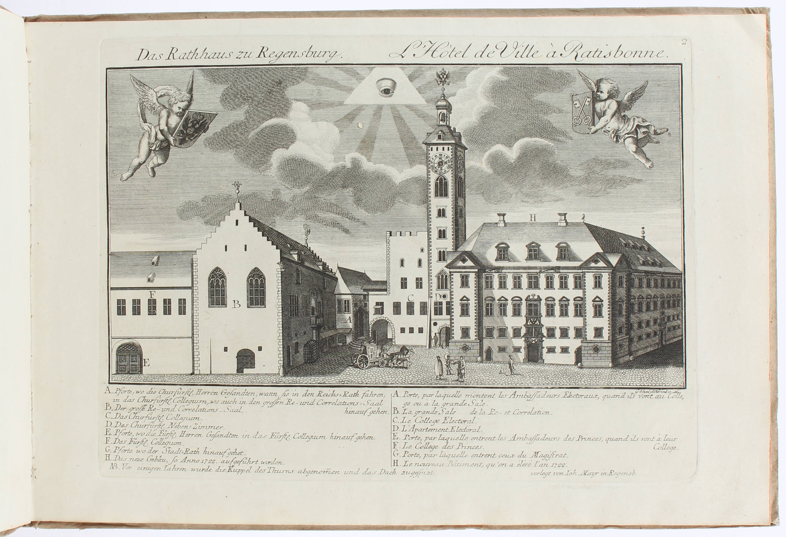 Regensburg. Accurate Vorstellung des Rathhauses