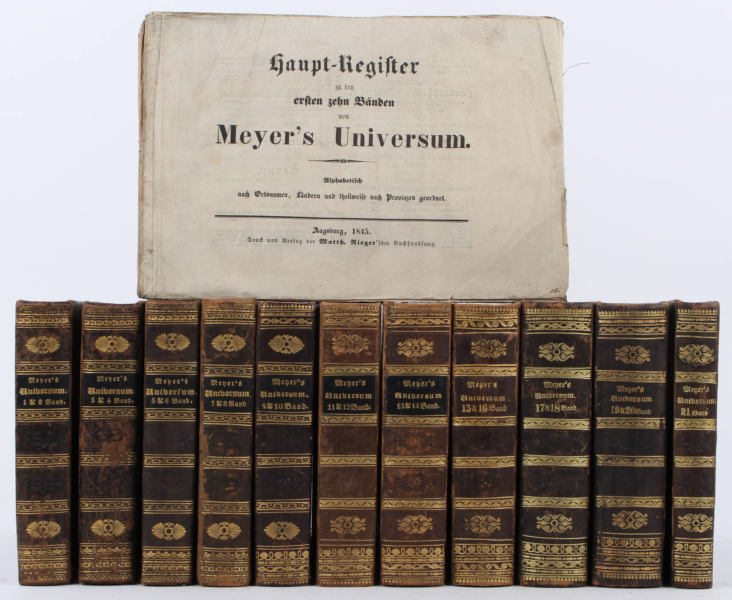 Meyer's Universum. 21 in 11 Bdn. + 13 Hefte