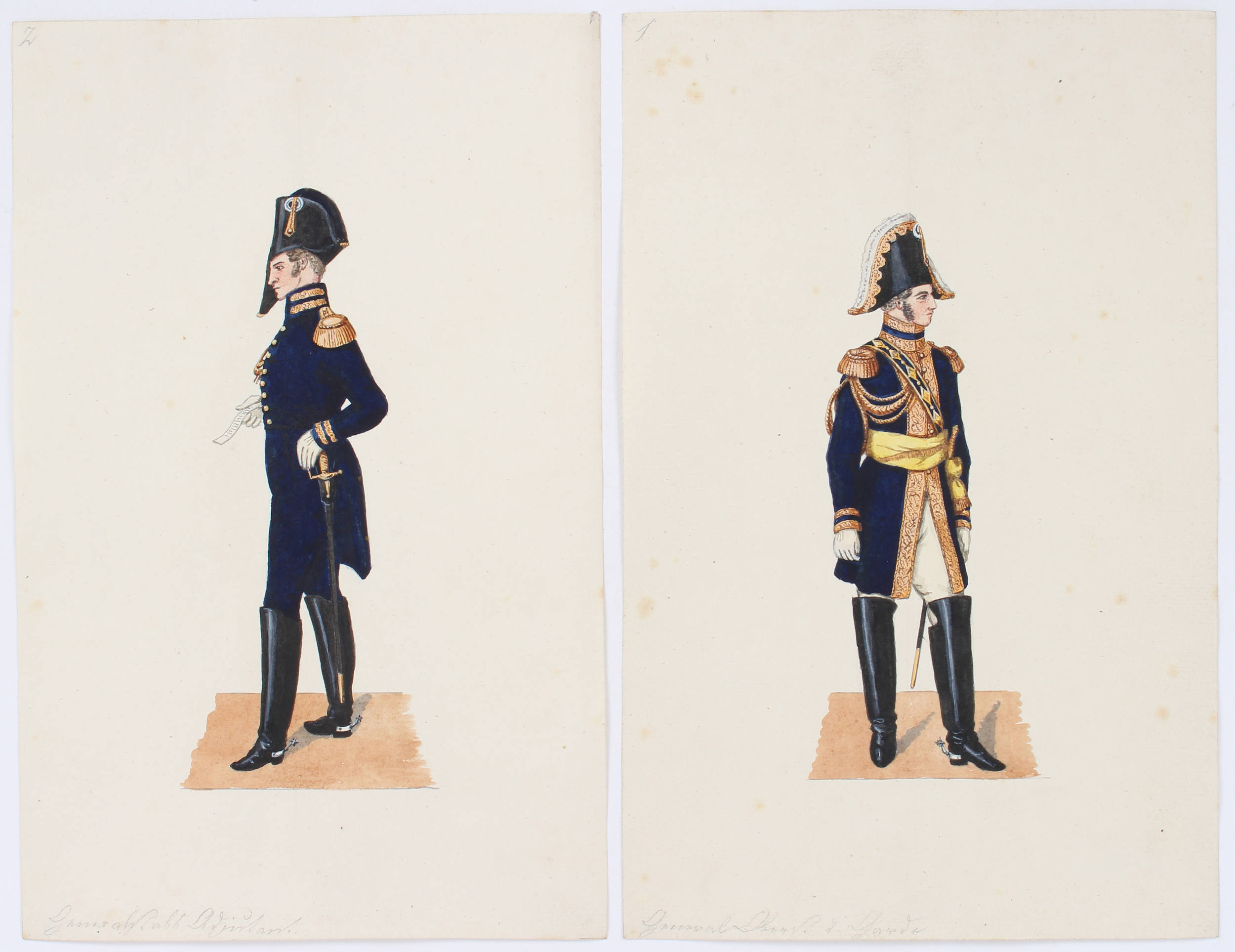 Westfälische Armee unter Jérôme. 18 Aquarelle