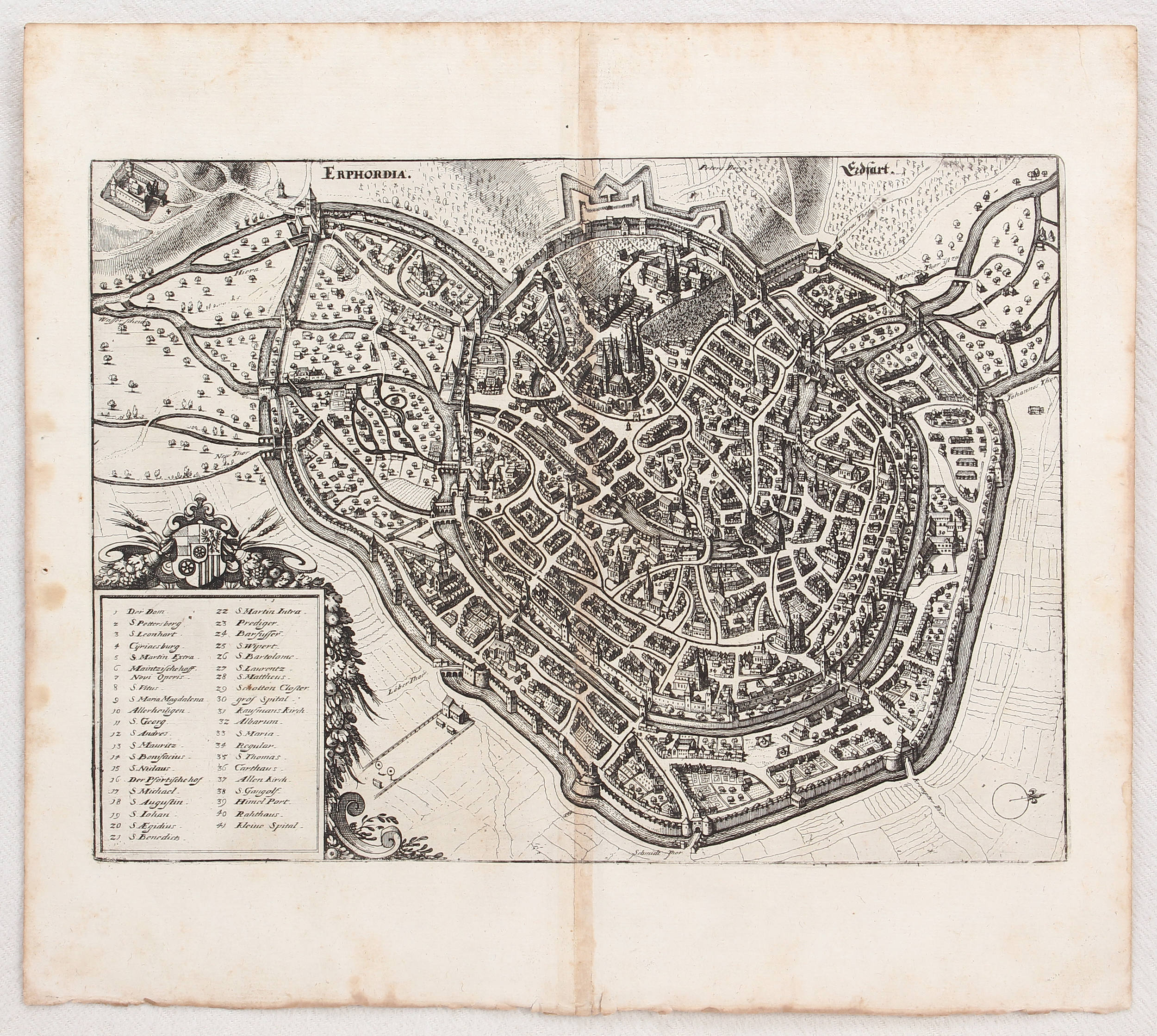Ansichten Konvolut. 20 Bll. Merian / 24 Bll.