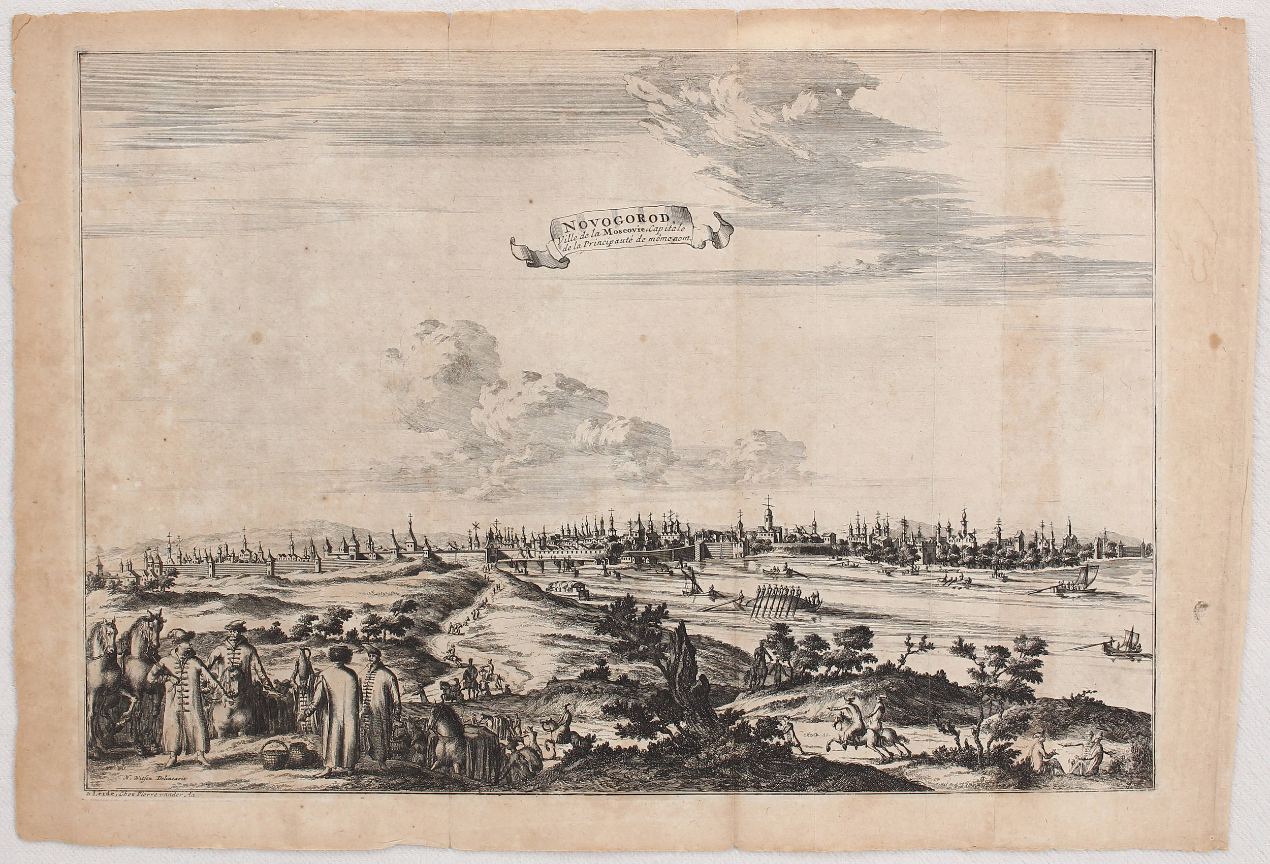 Russland-Ansichten. 10 Bll. van der Aa / 14 Bll.