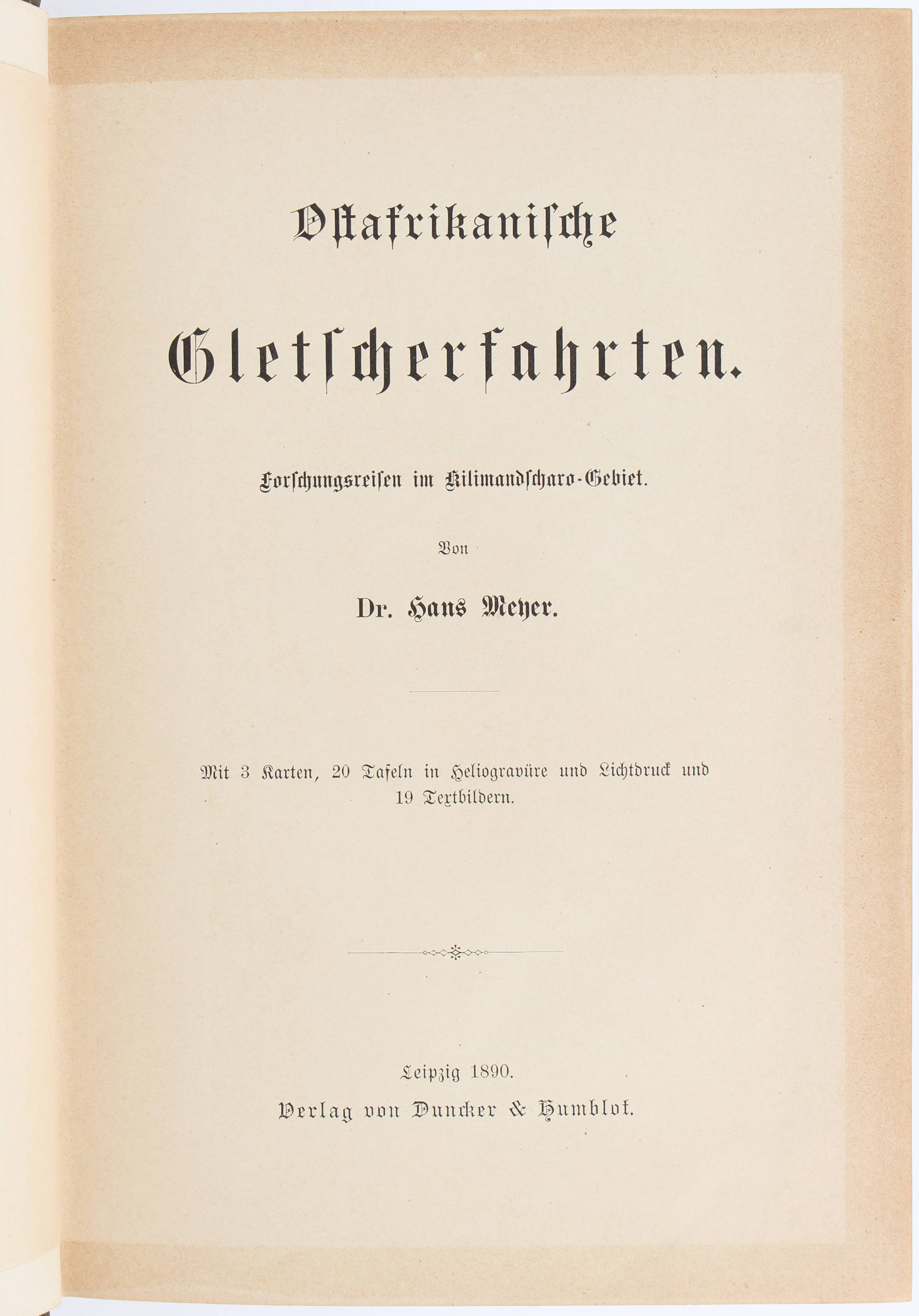 Meyer, Ostafrikanische Gletscherfahrten