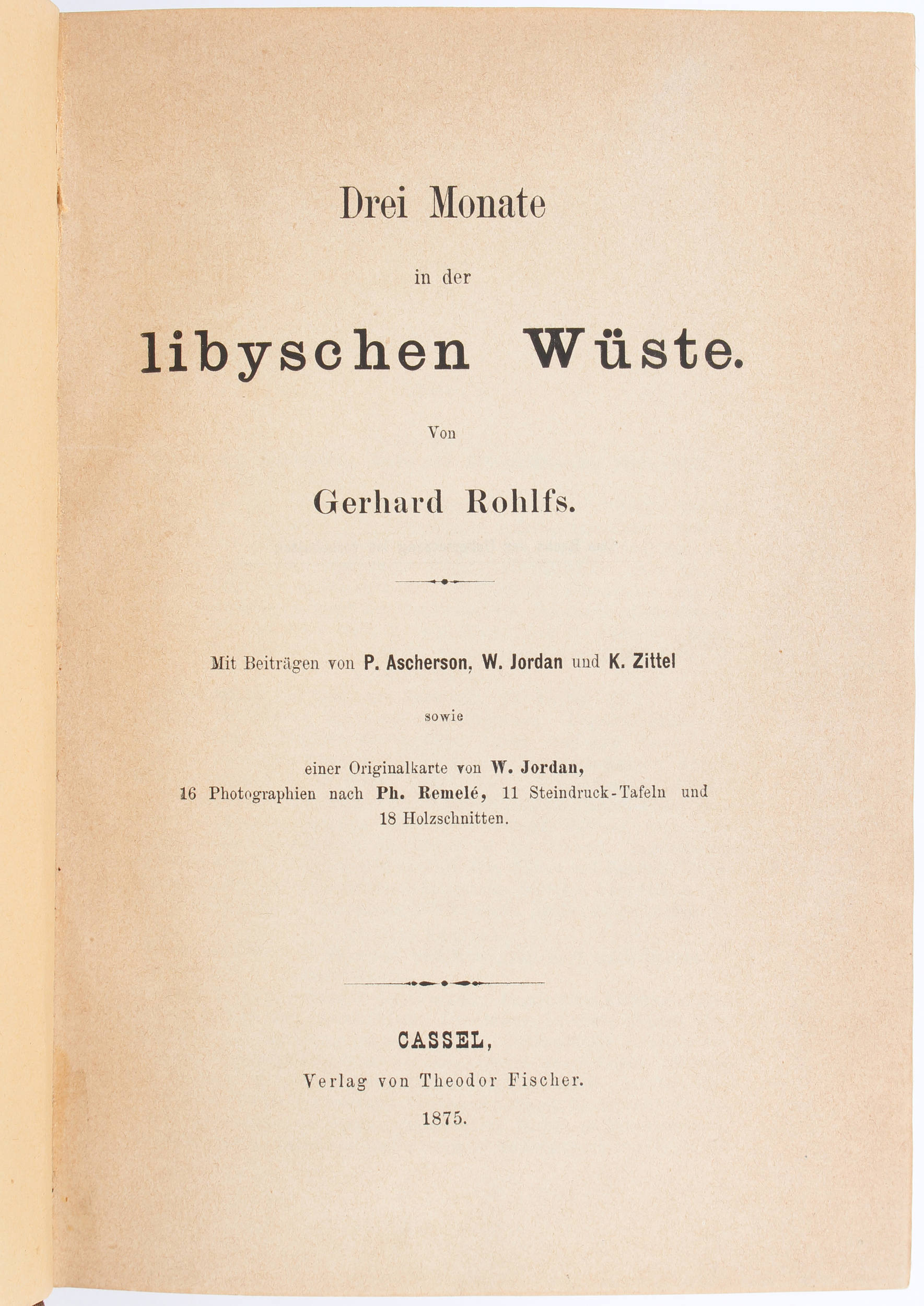 Rohlfs, In der libyschen Wüste
