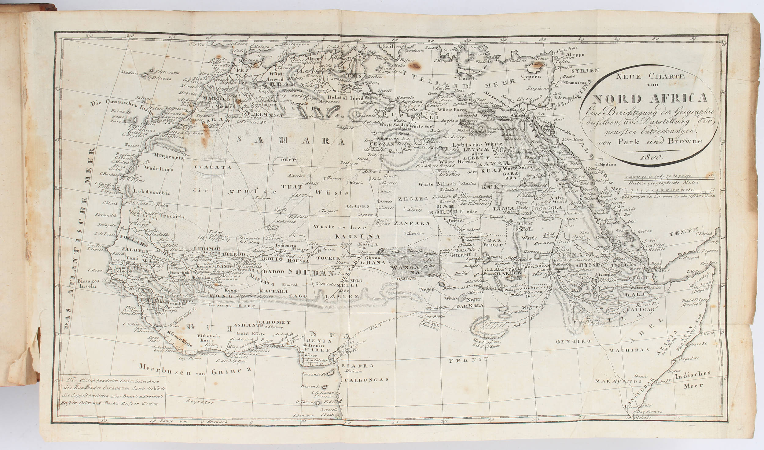 Browne, Reisen in Afrika