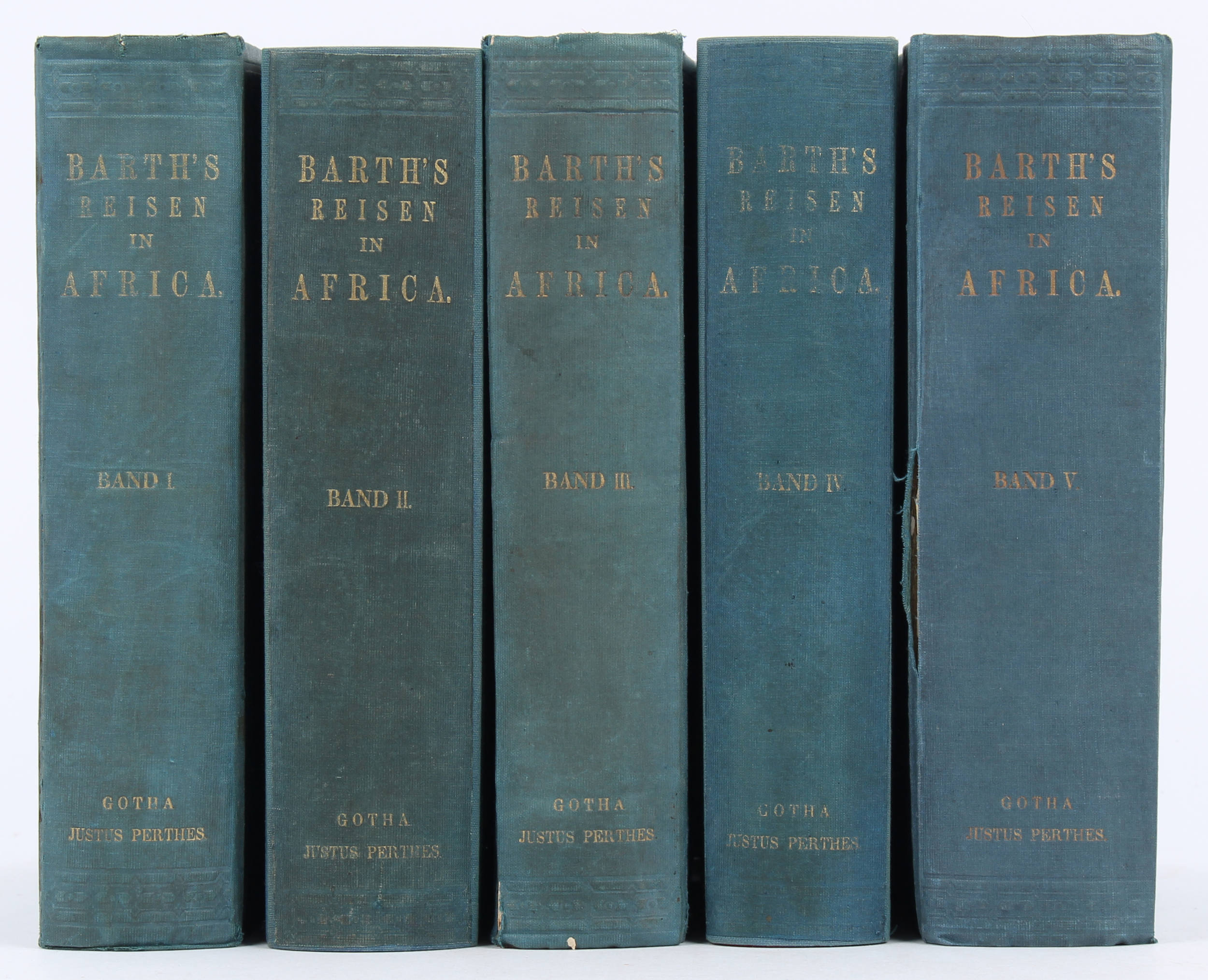 Barth, Reisen in Afrika. 5 Bde.
