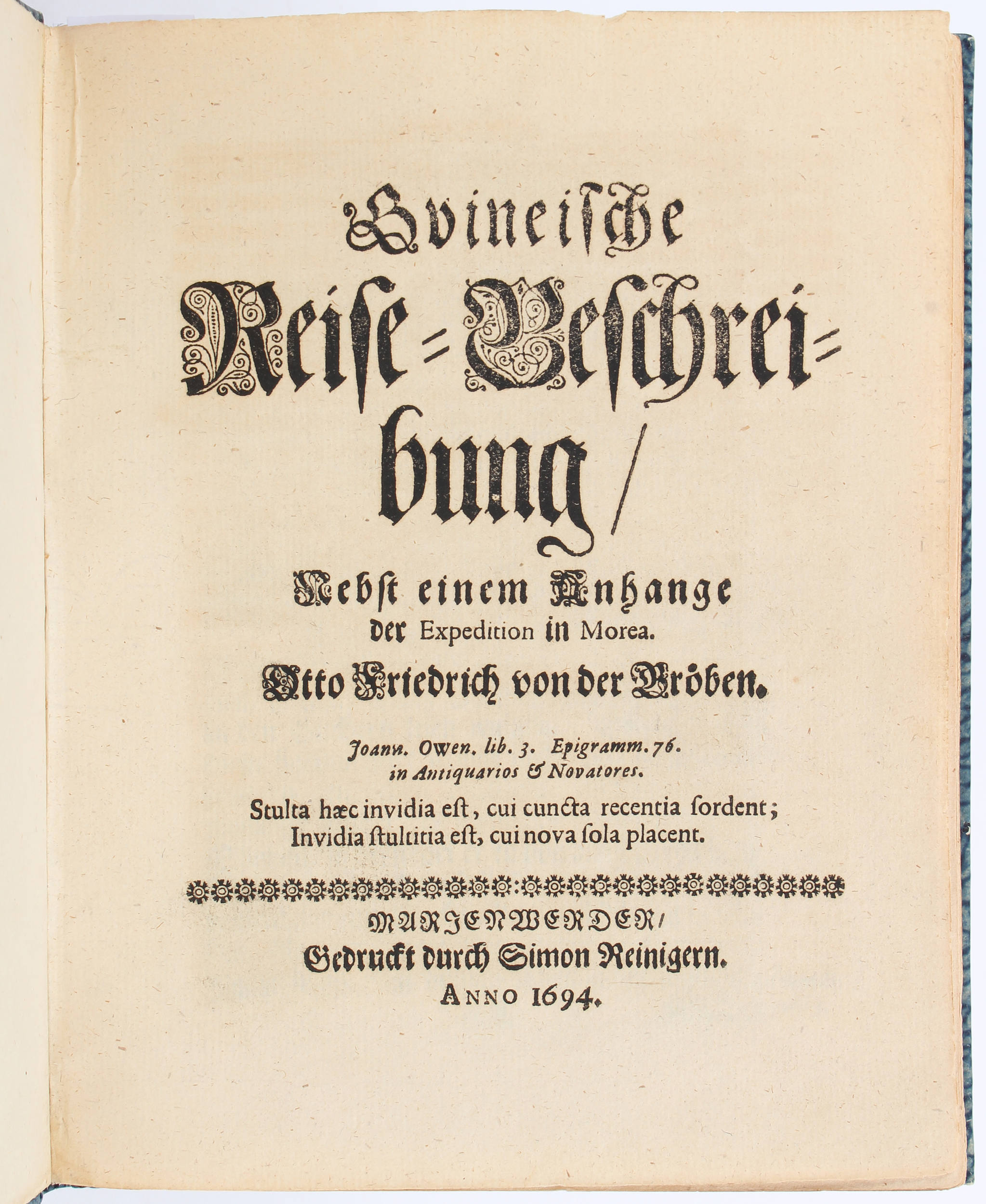 Gröben, Guineische Reise-Beschreibung