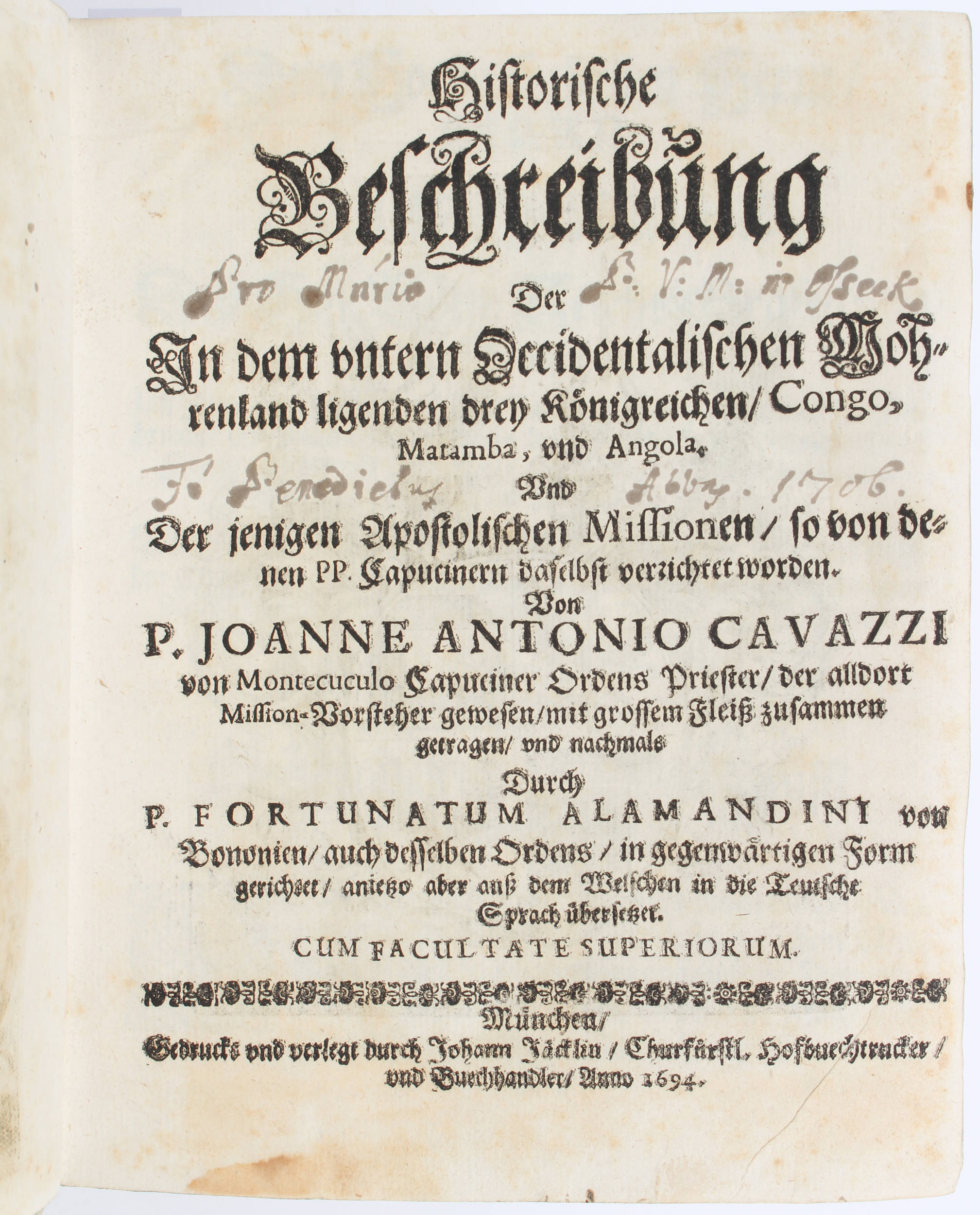 Cavazzi, Beschreibung ... Congo, Matamba, und Angola
