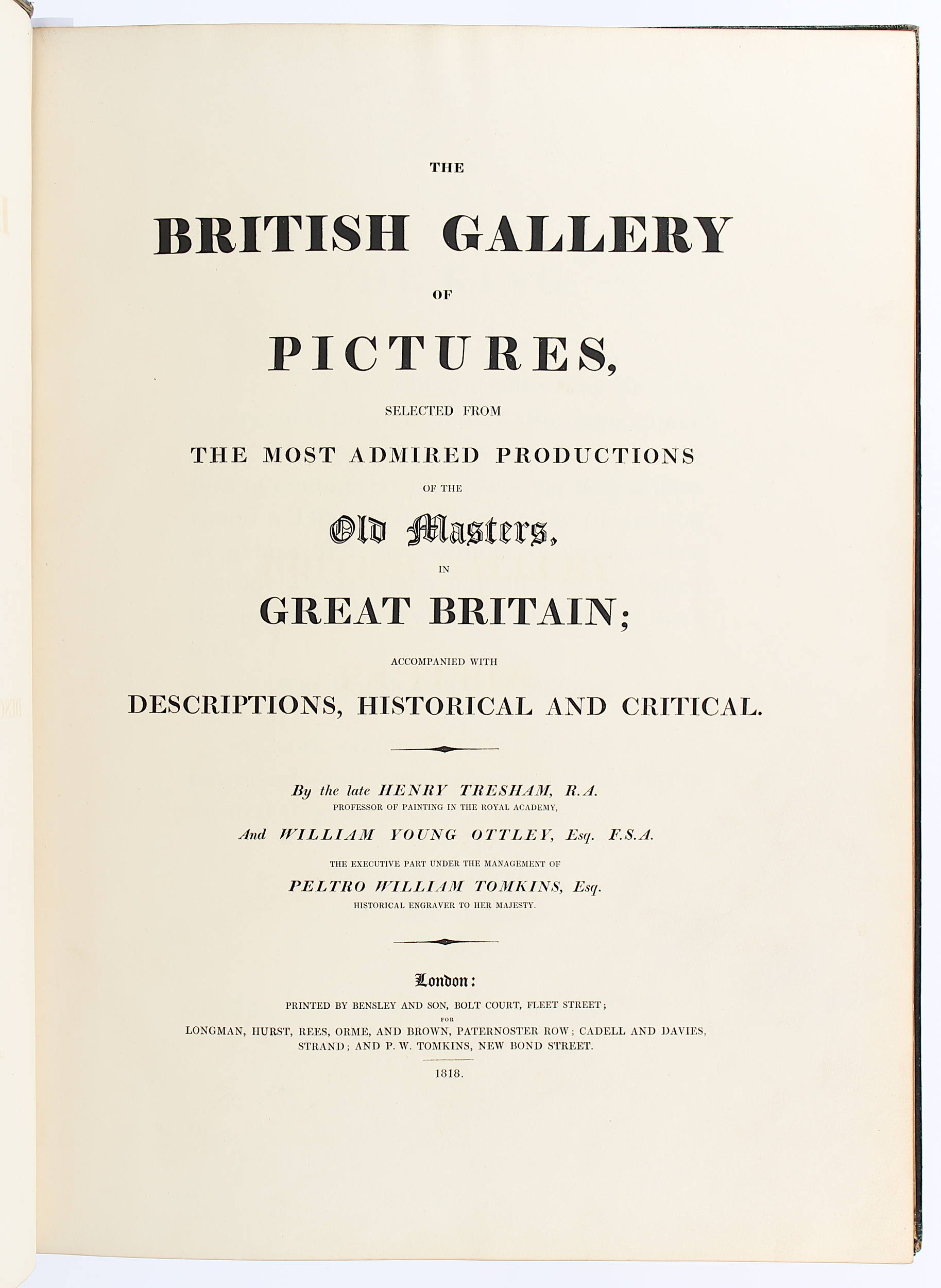 Tresham, British Gallery. Vorzugsausgabe / 2 Bde.