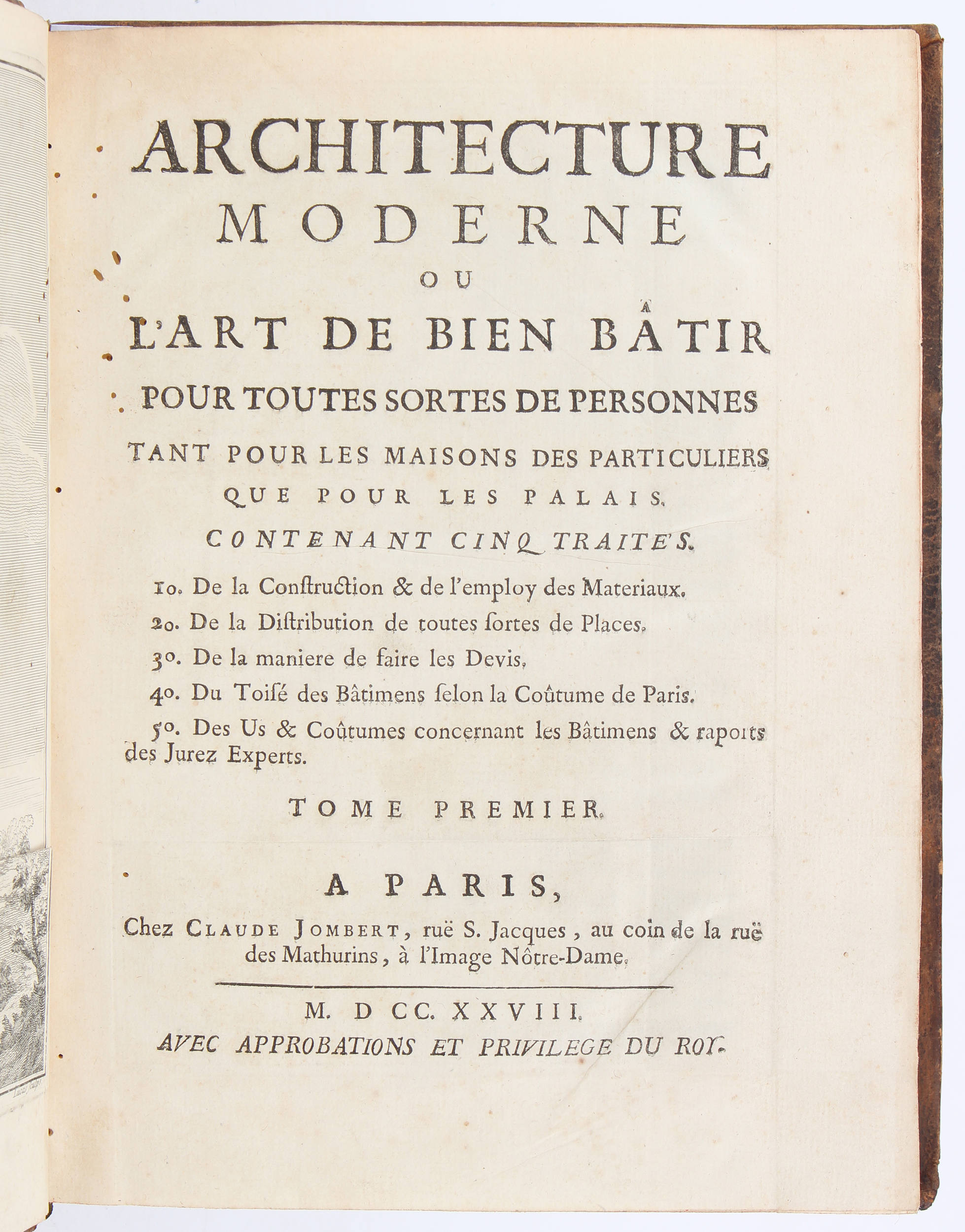 Briseux, Architecture moderne. 2 Bde.